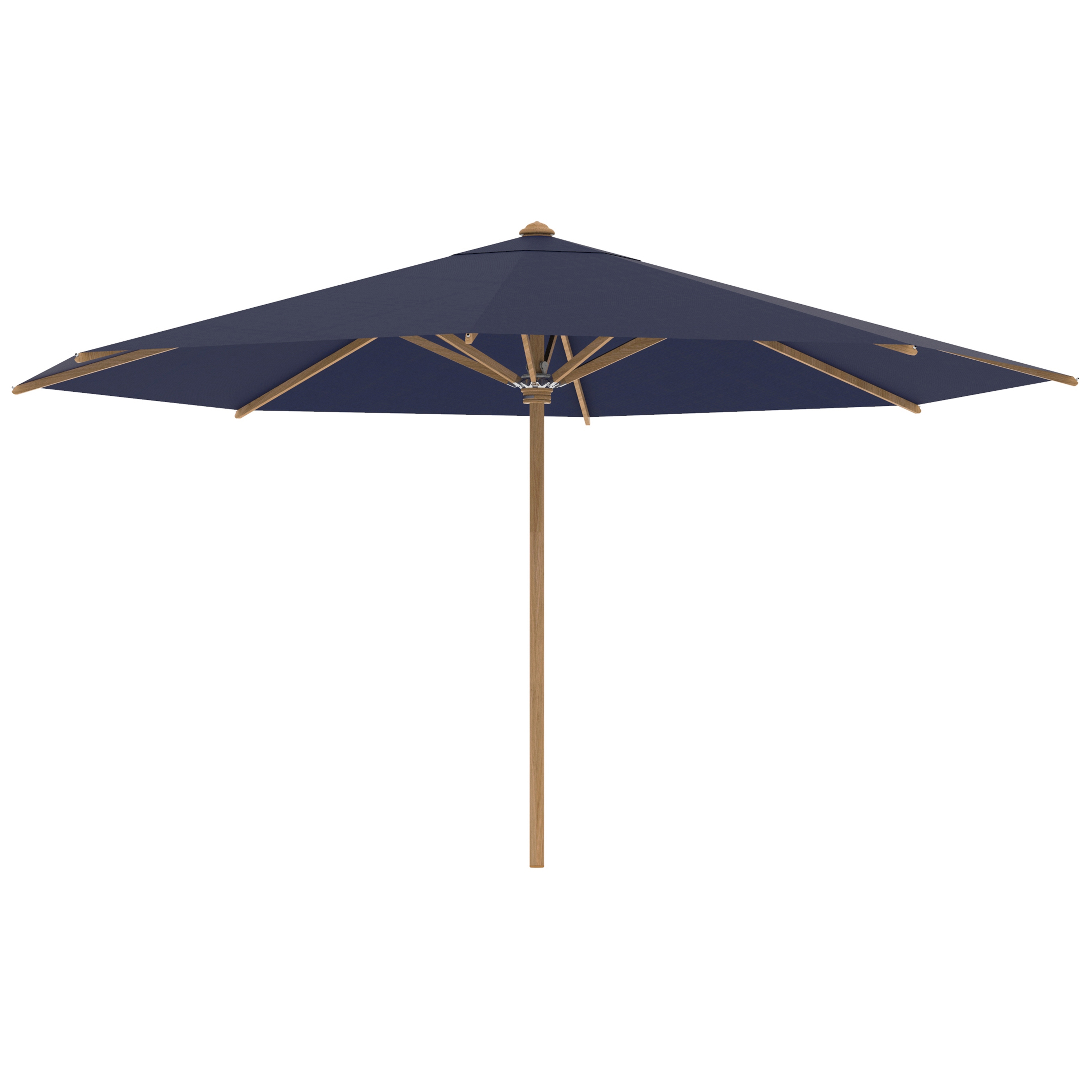 Shady umbrella 4,5m round teak pole & teak ribs