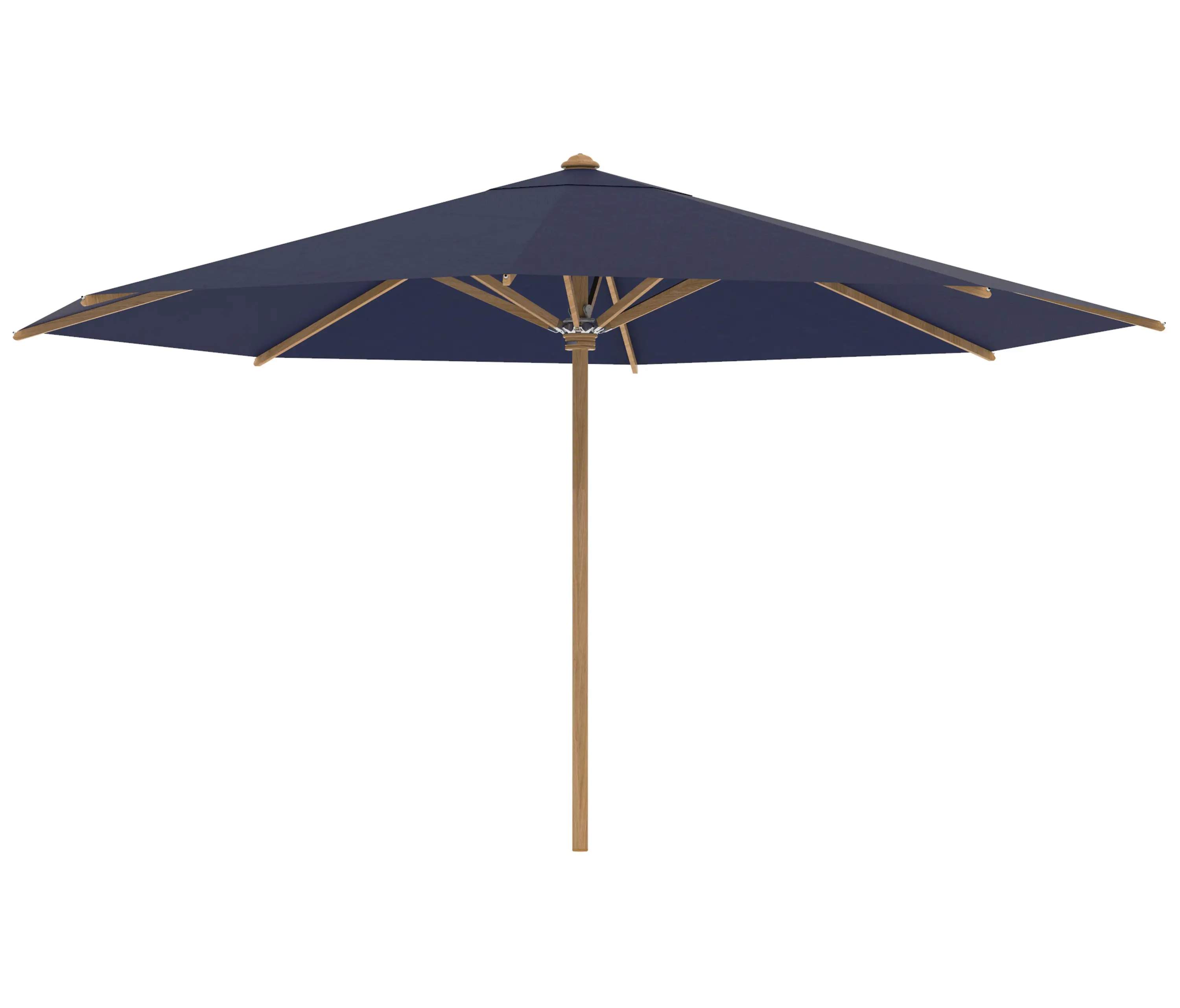 Royal Botania - Shady umbrella 4,5m round teak pole & teak ribs