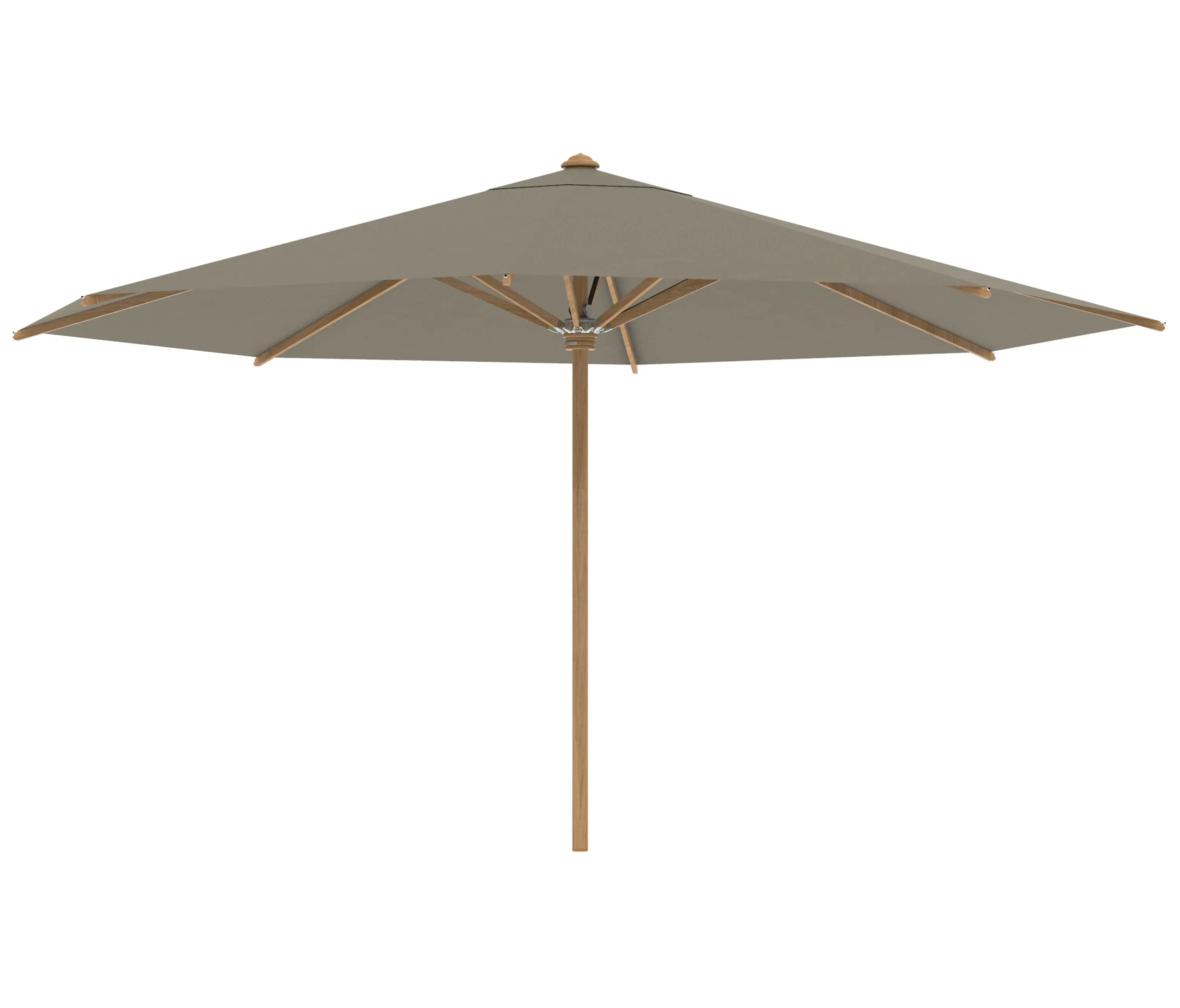 Royal Botania - Shady umbrella 4,5m round teak pole & teak ribs