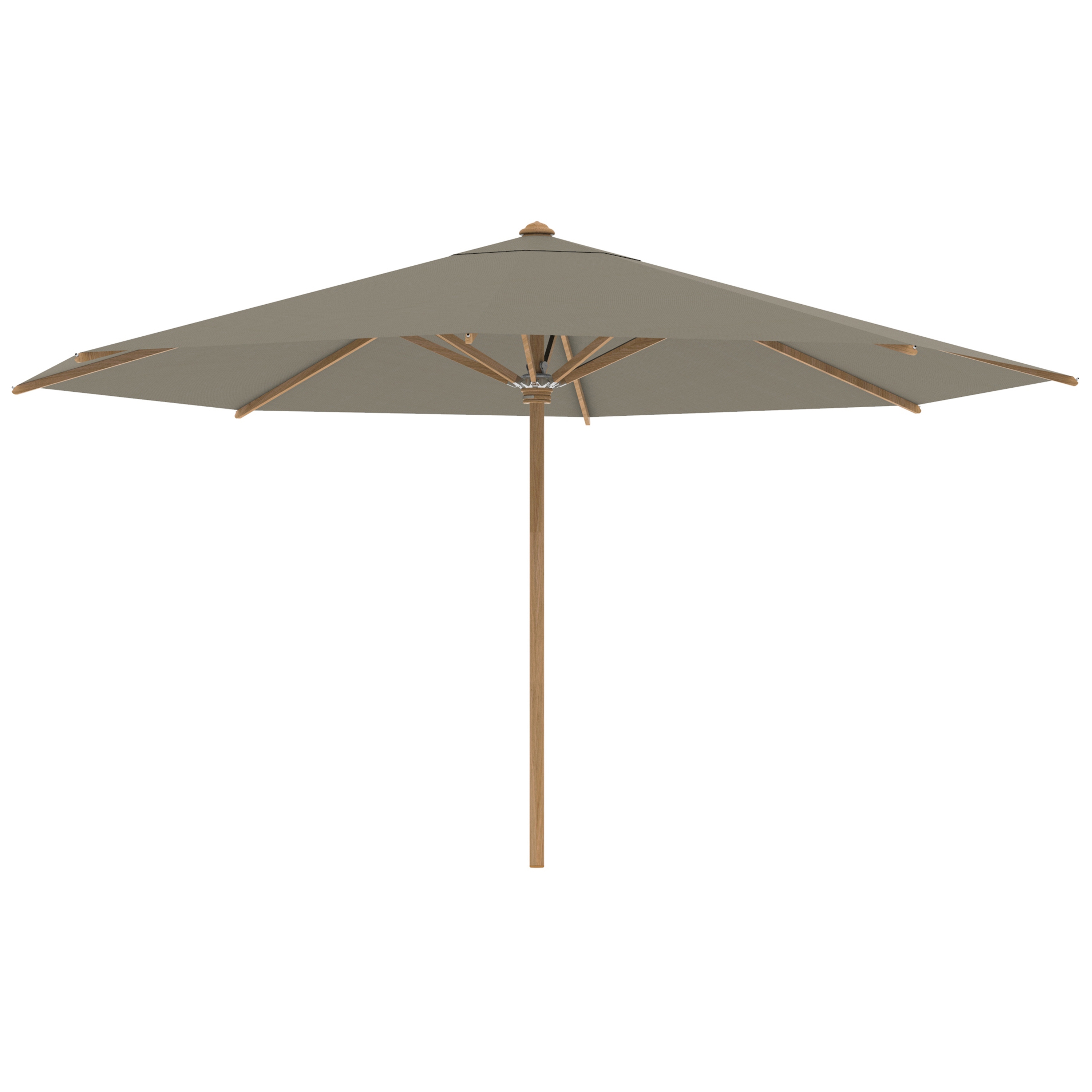 Shady umbrella 4,5m round teak pole & teak ribs