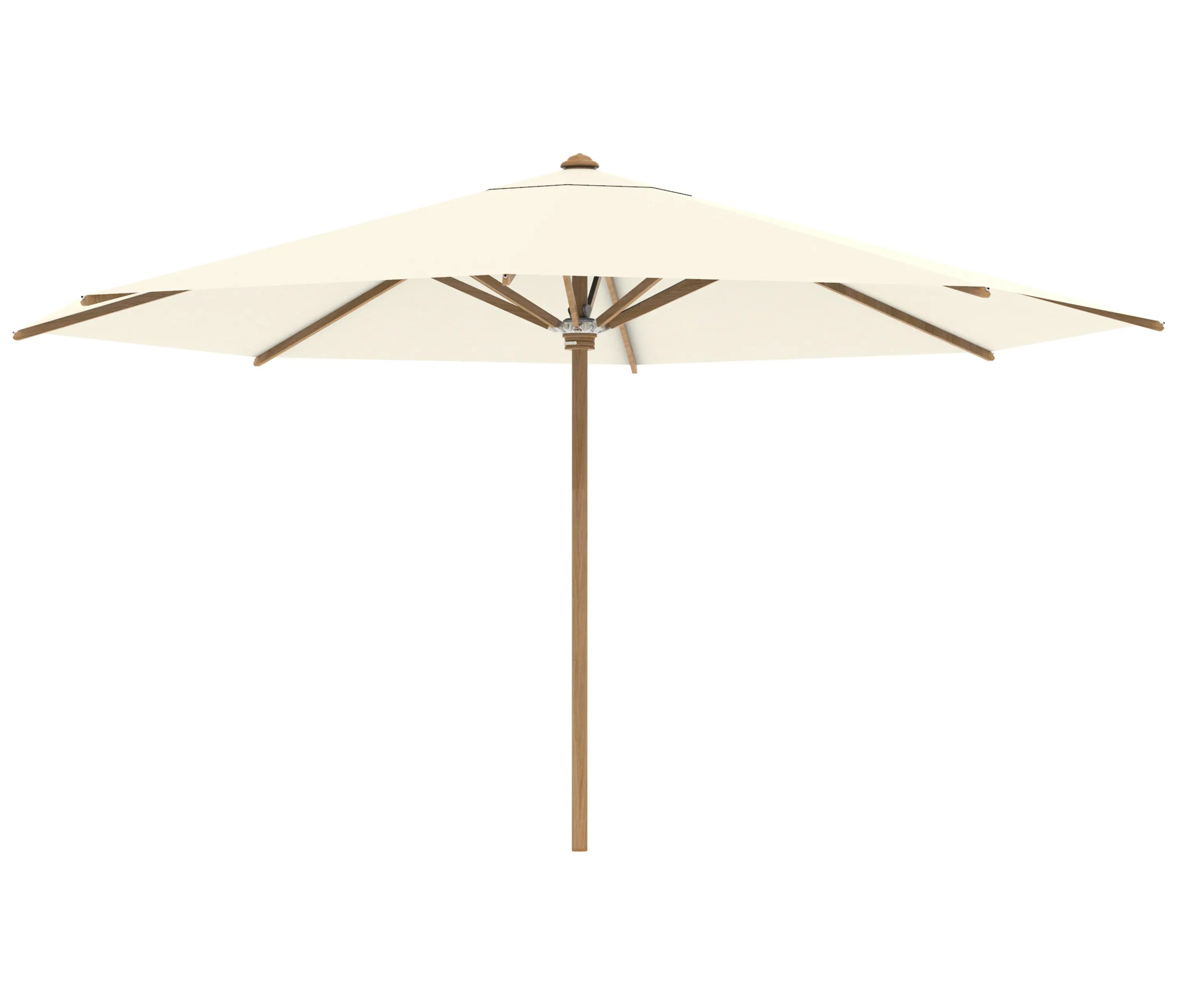 Royal Botania - Shady umbrella 4,5m round teak pole & teak ribs