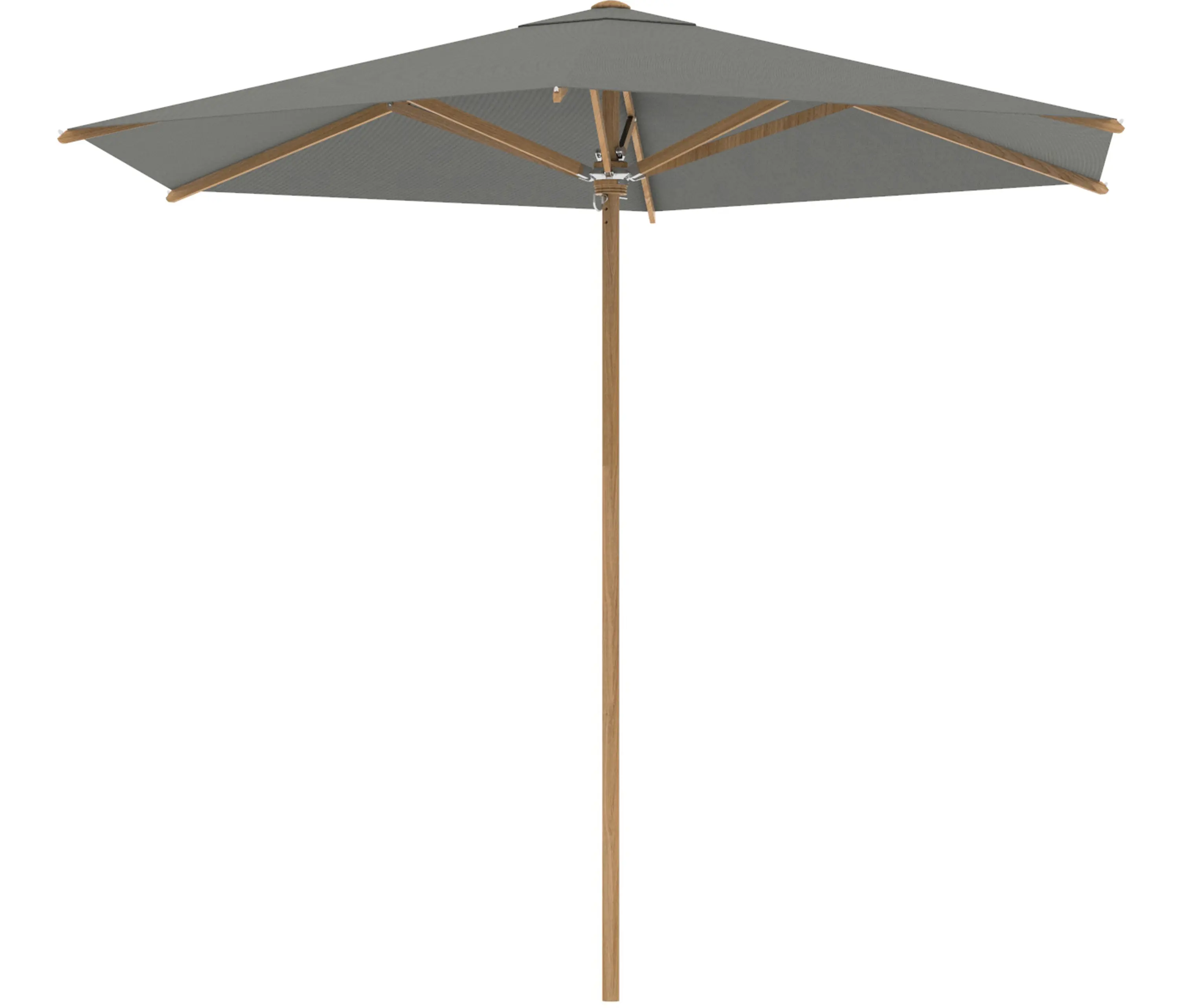 Royal Botania - Shady Slim umbrella 3m round teak pole & teak ribs