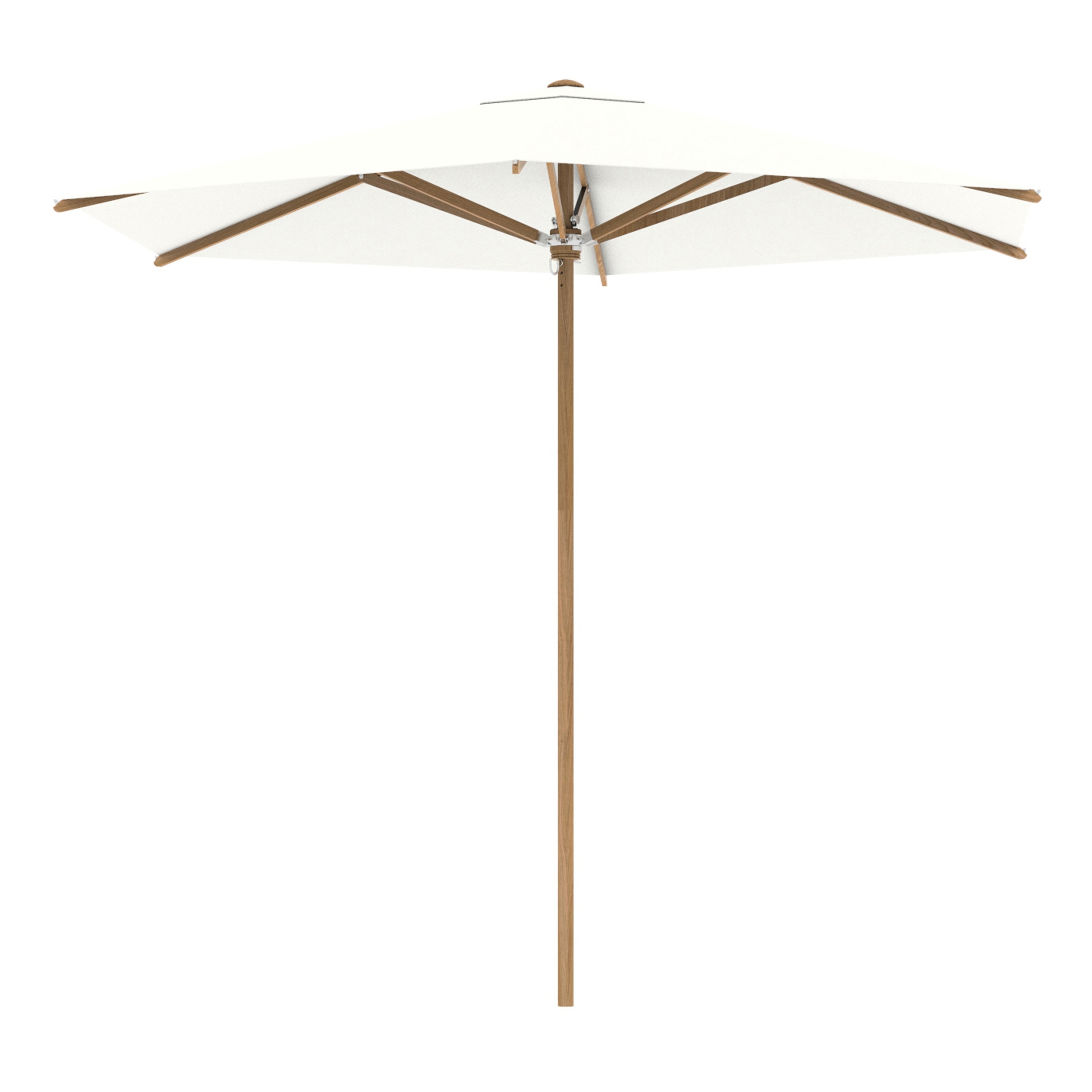 Vertoon produk Shady Slim umbrella 3m round teak pole & teak ribs van vervaardiger Royal Botania