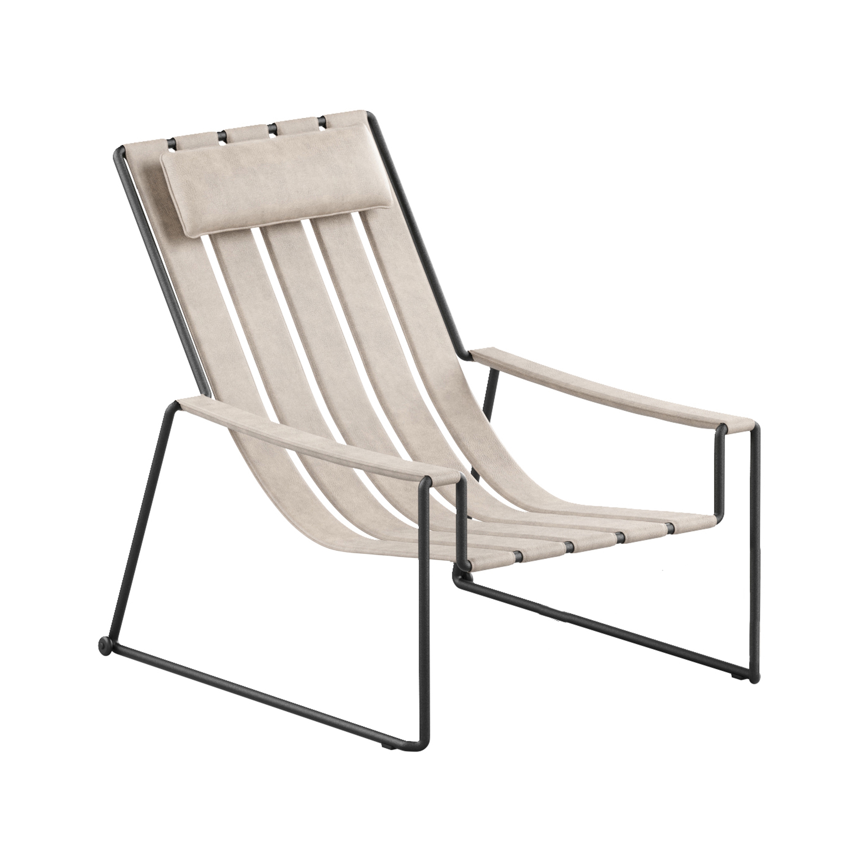 Strappy sun lounger