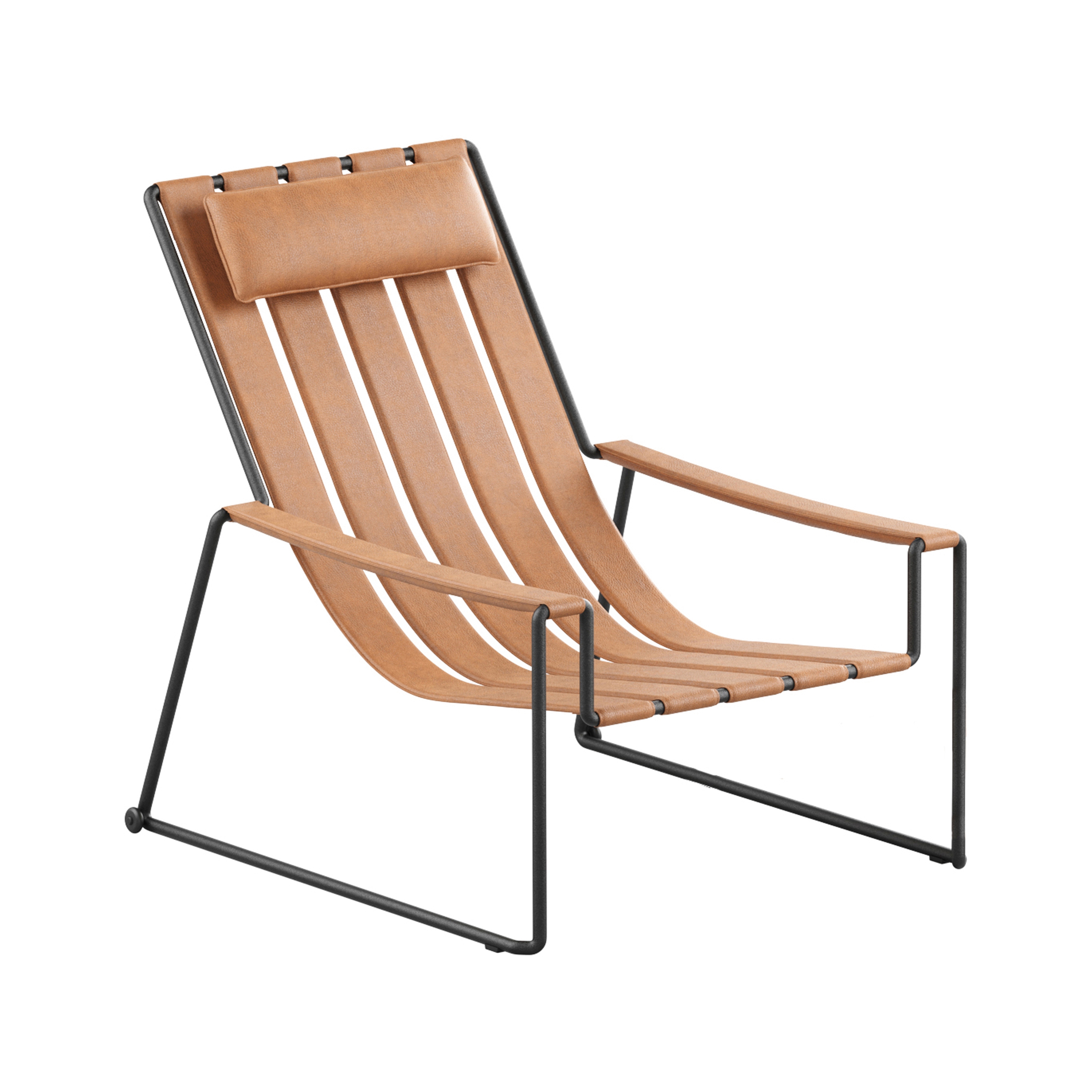 Strappy sun lounger