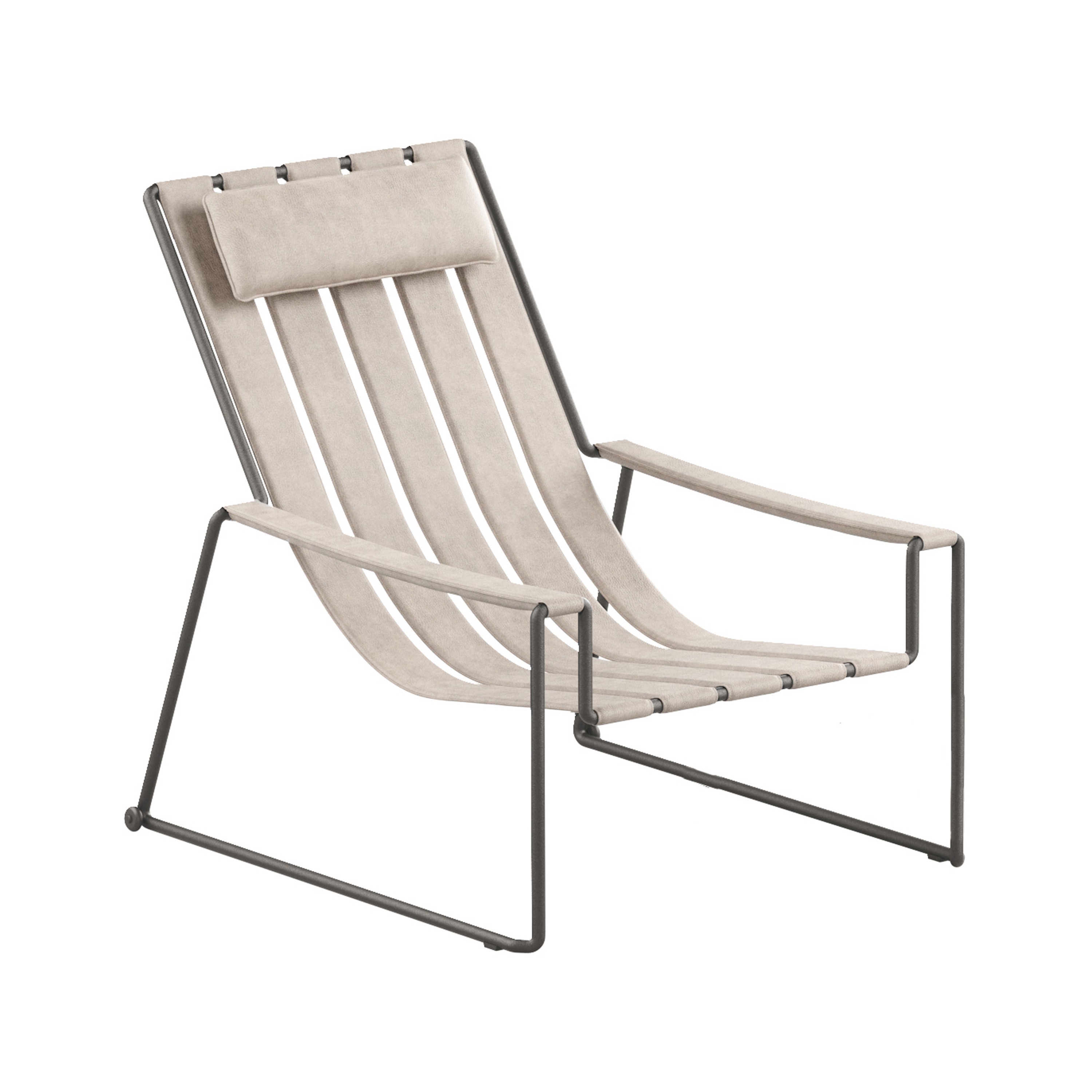 Strappy sun lounger
