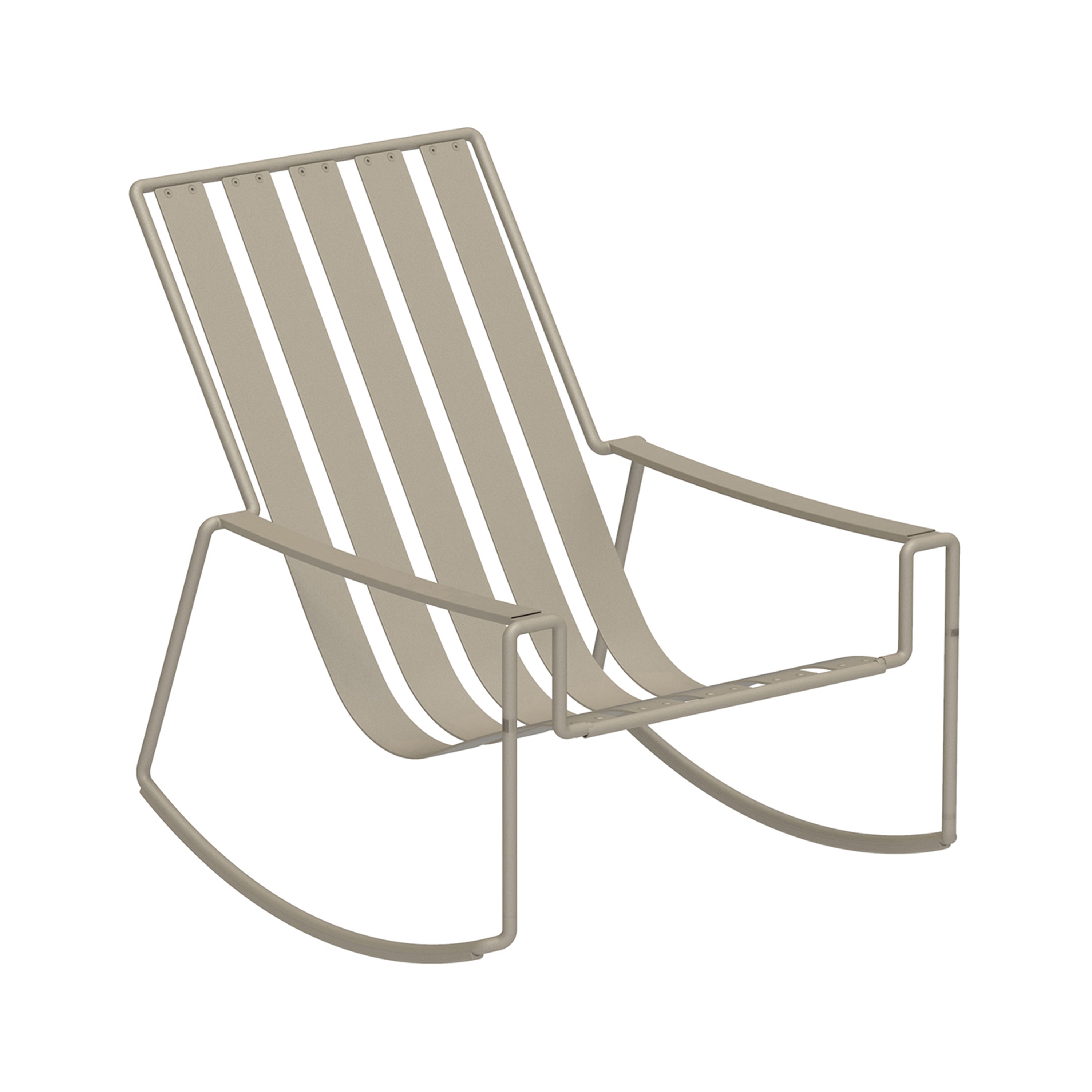 Strappy rocking chair