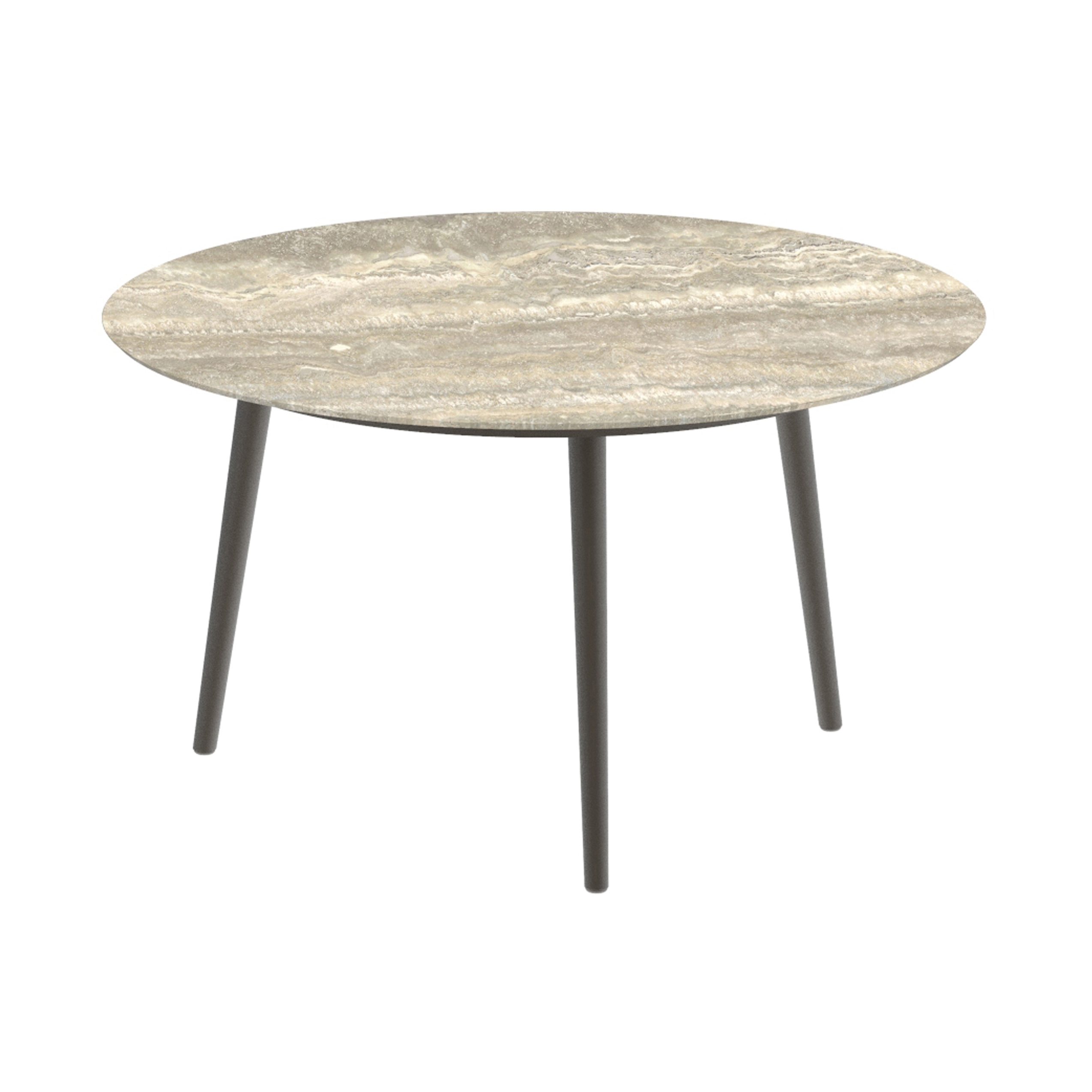 Display product Styletto low dining table 120cm round from manufacturer Royal Botania