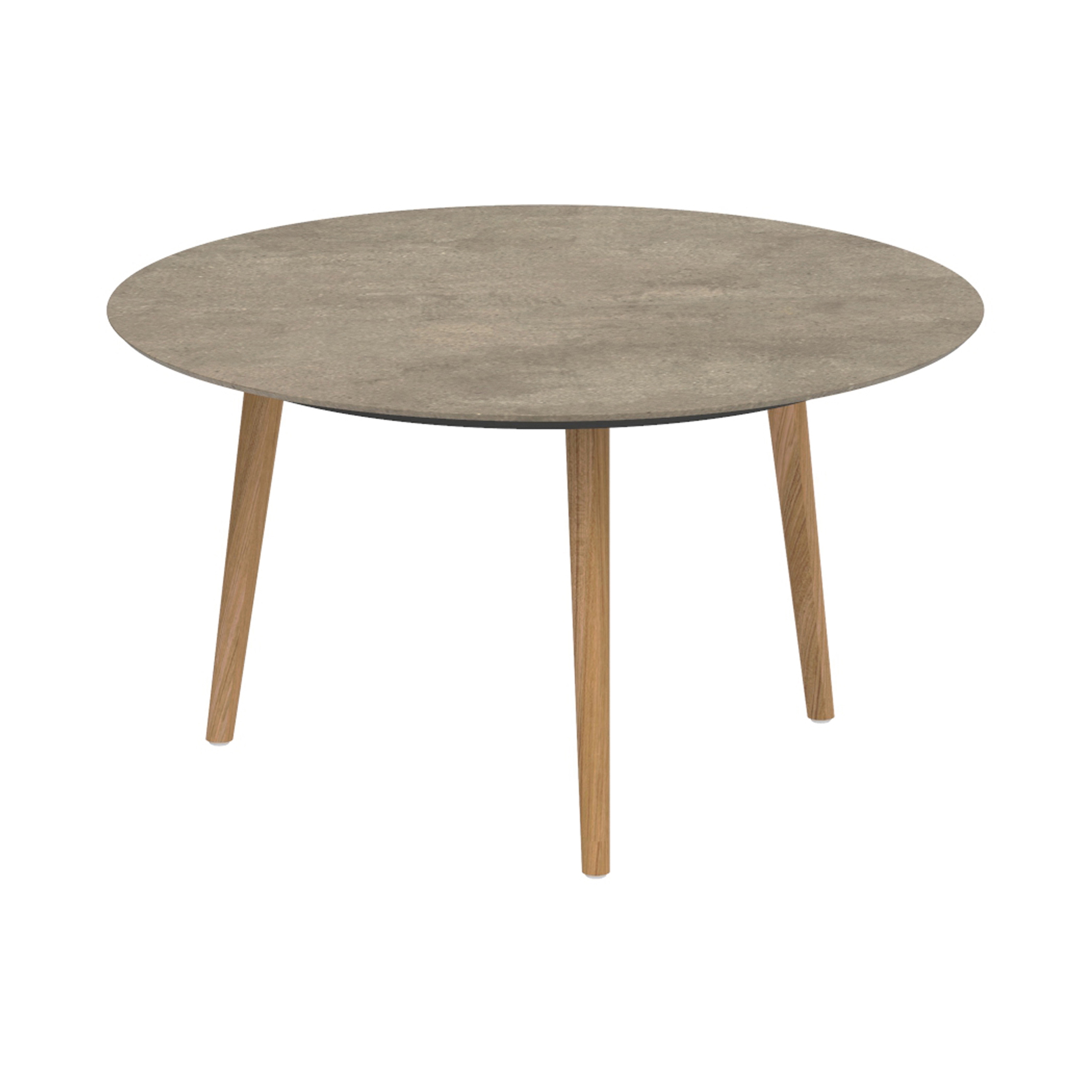 Display product Styletto low dining table 120cm round from manufacturer Royal Botania