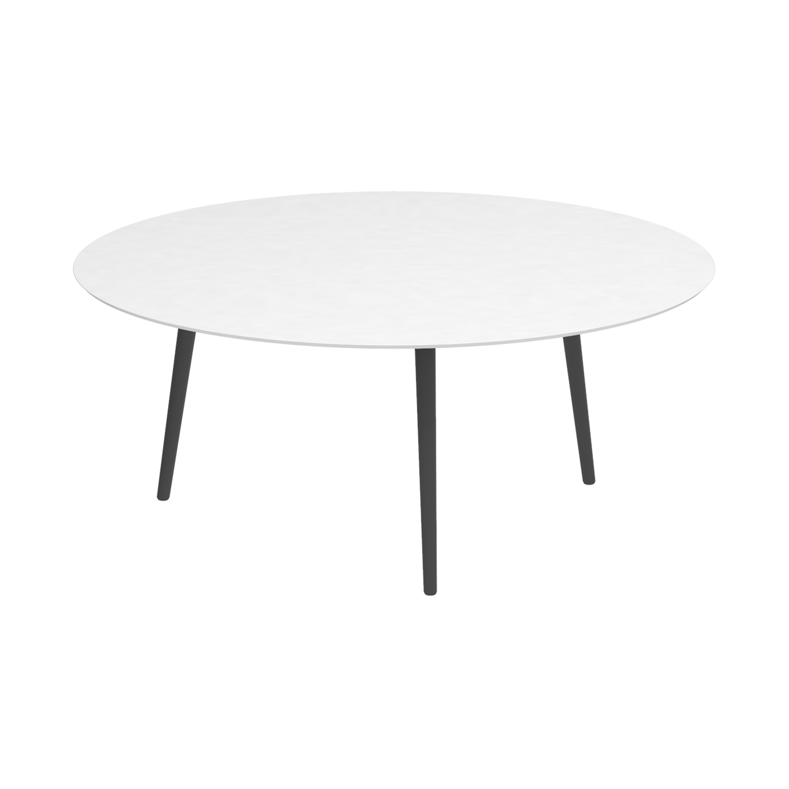 Display product Styletto low lounge table 120cm round from manufacturer Royal Botania