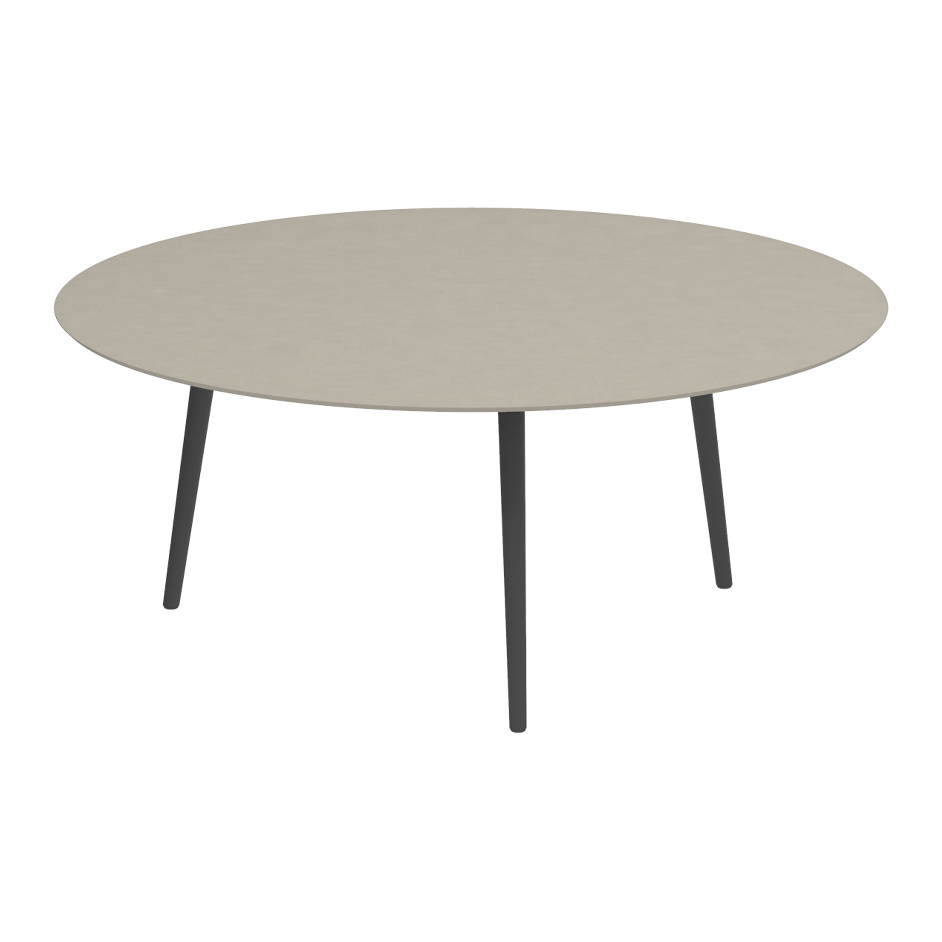 Styletto low dining table 160cm round