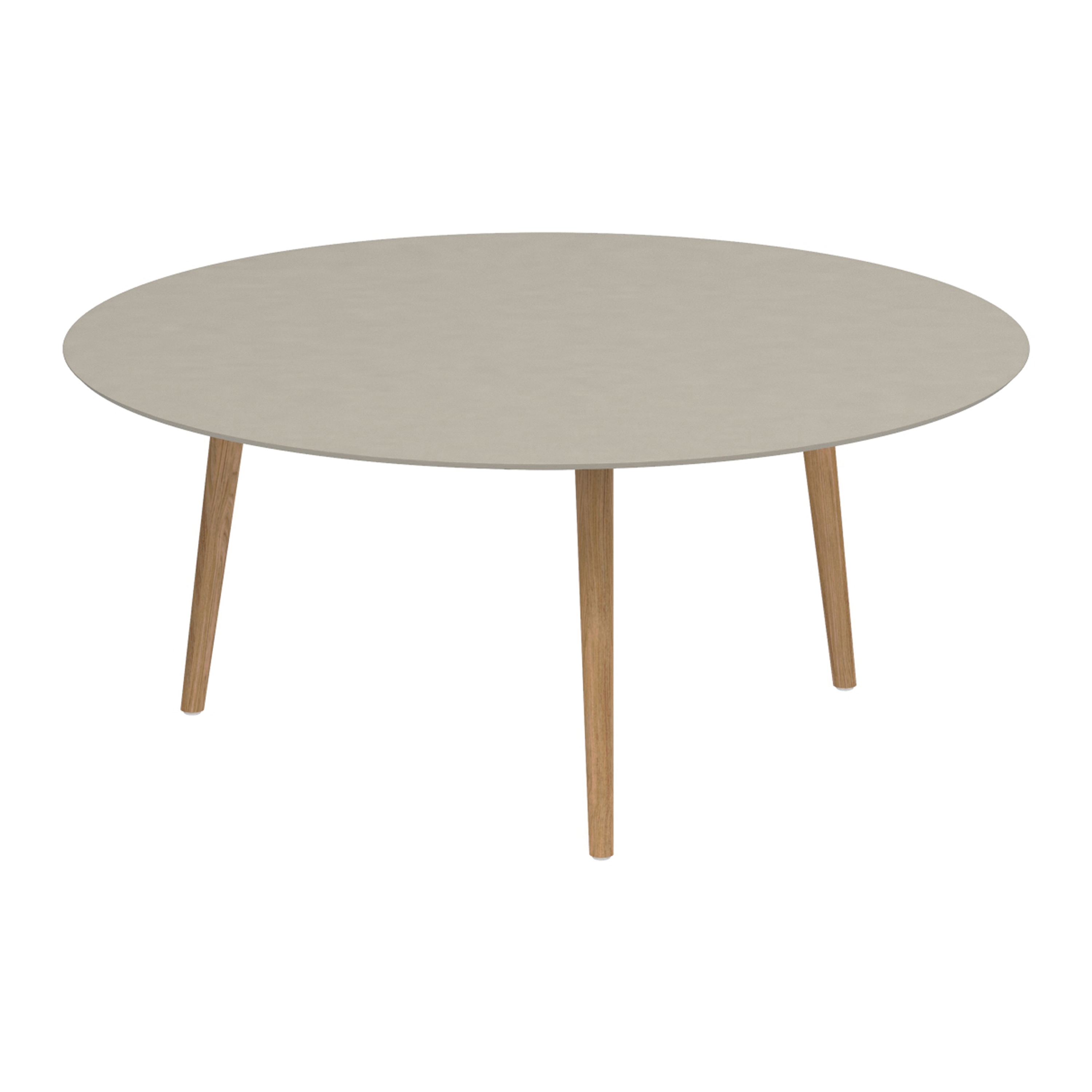 Display product Styletto low dining table 160cm round from manufacturer Royal Botania