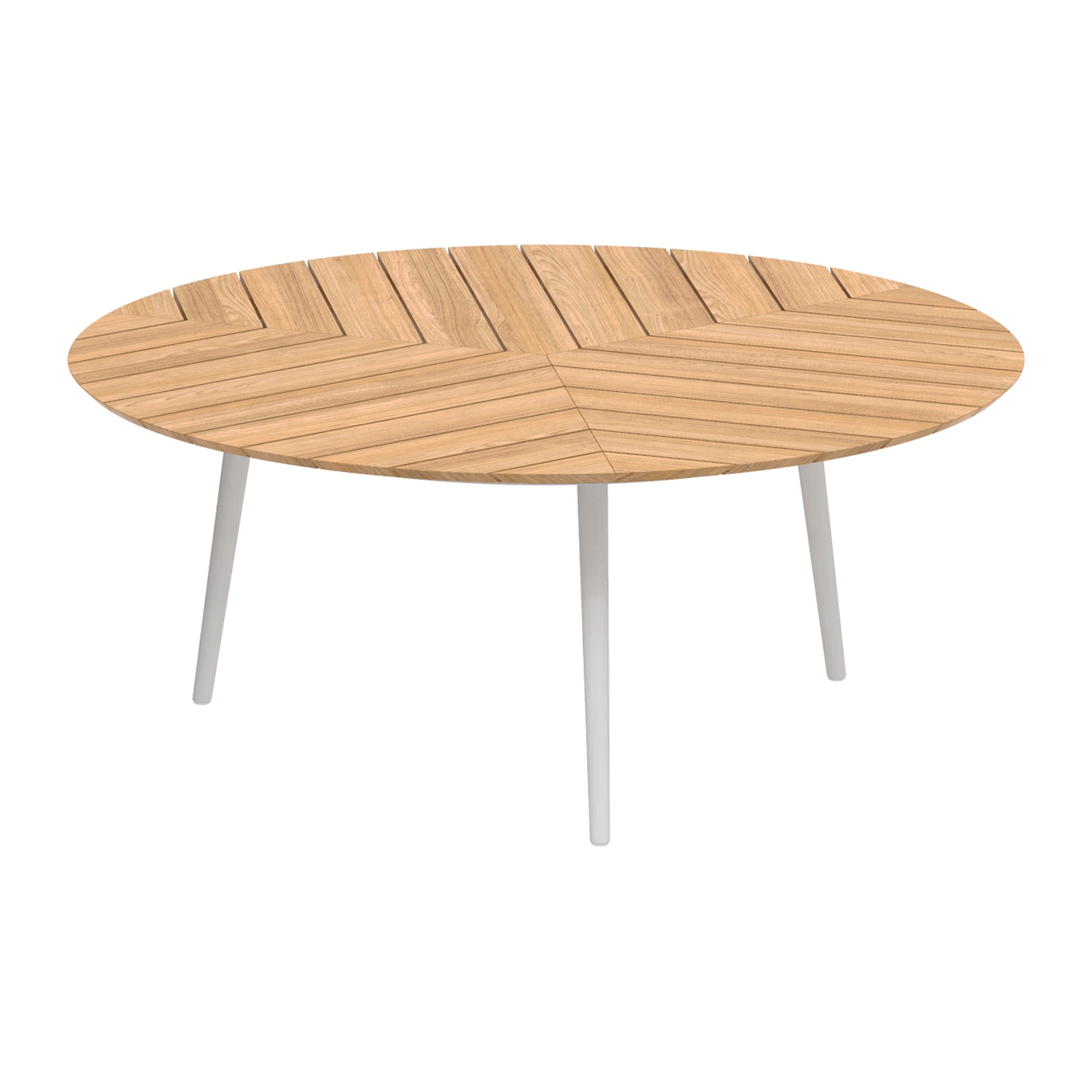 Display product Styletto low dining table 160cm round from manufacturer Royal Botania