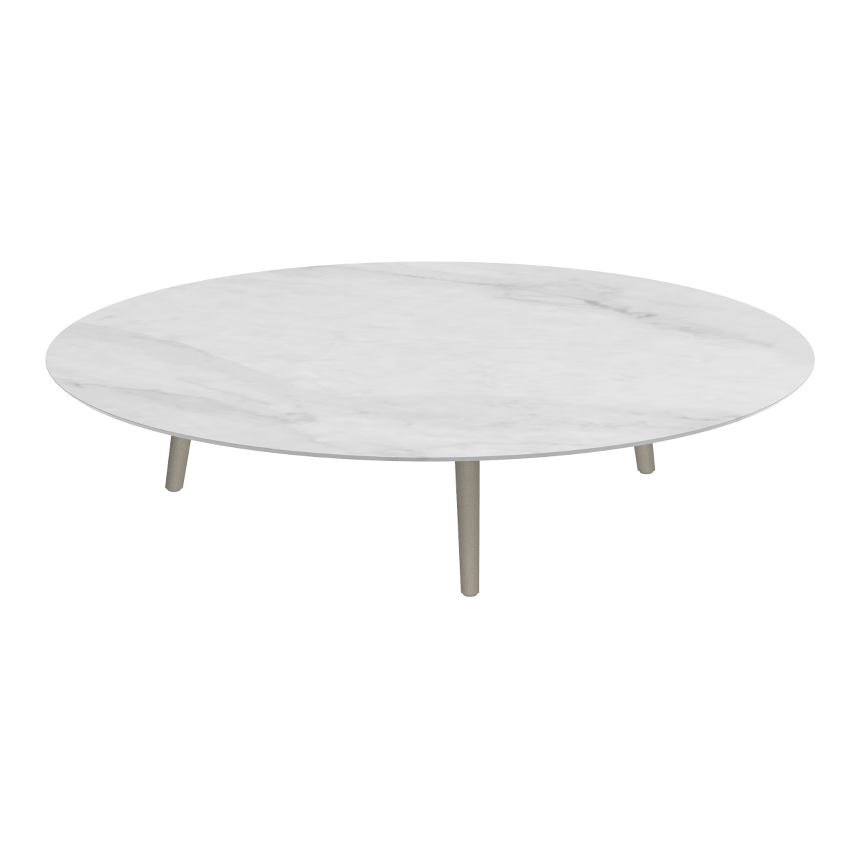 Display product Styletto low lounge table 160cm round from manufacturer Royal Botania