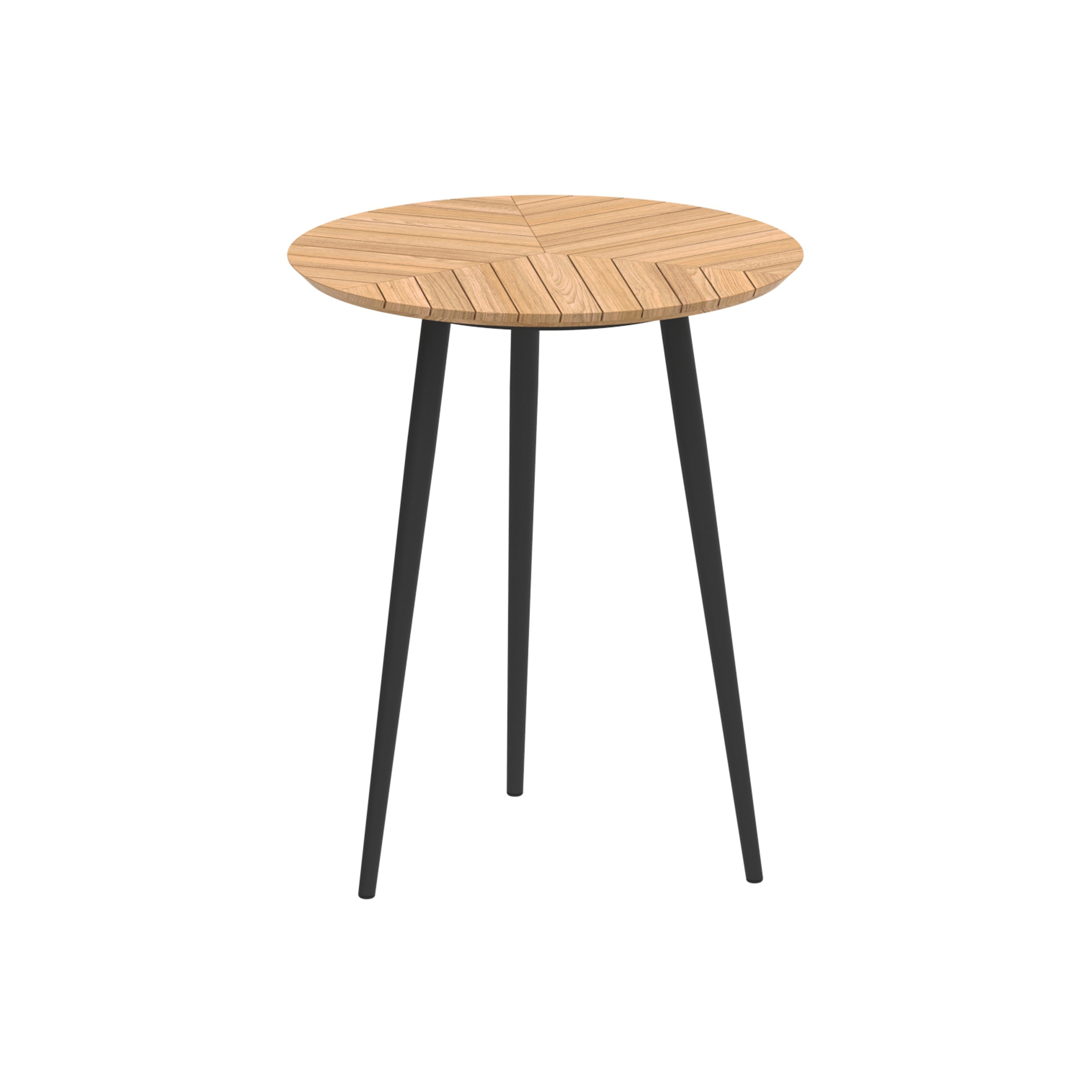 Mostra il prodotto Styletto round table 90 bar table teak top del produttore Royal Botania