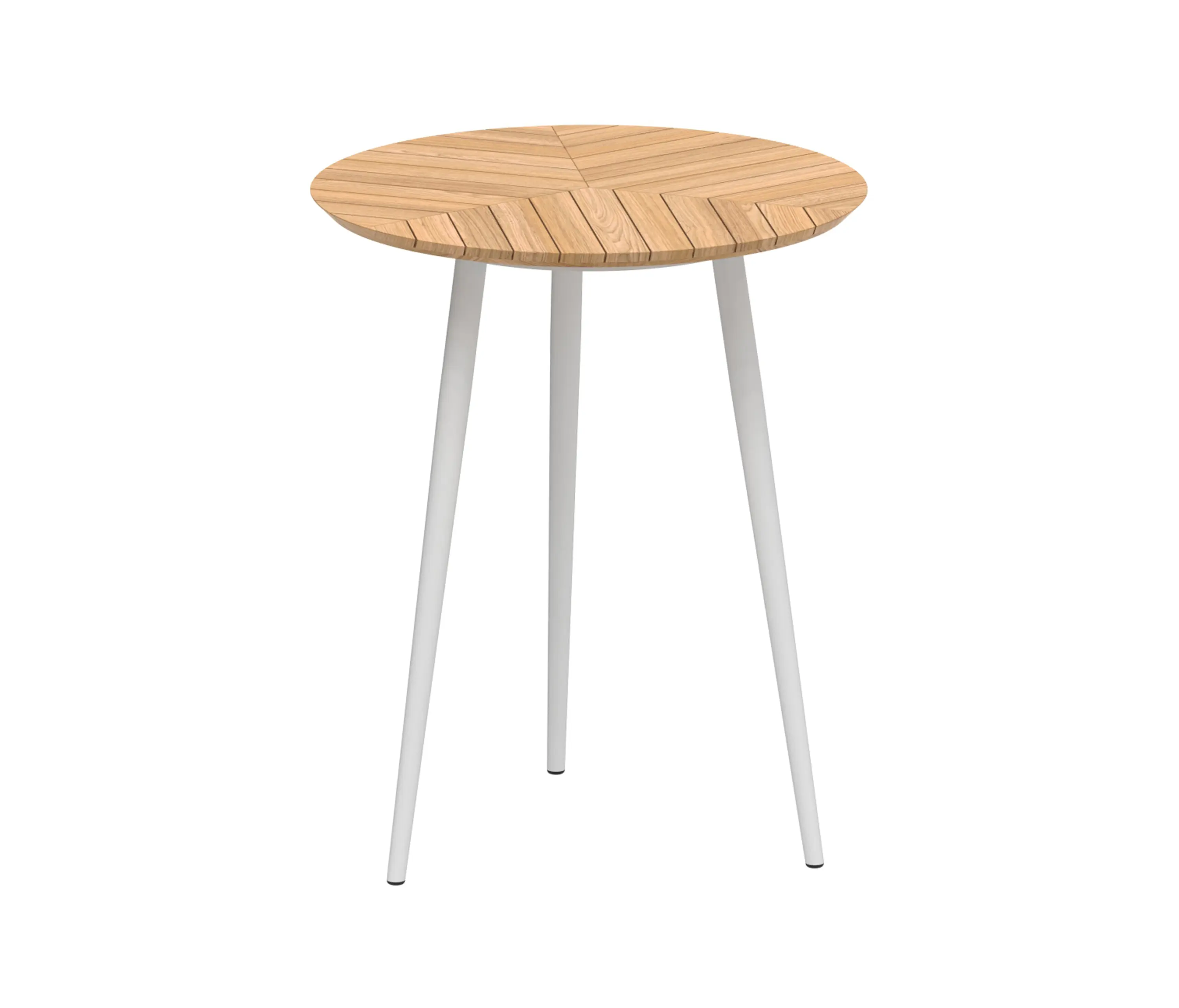 Royal Botania - Styletto round table 90 bar table teak top