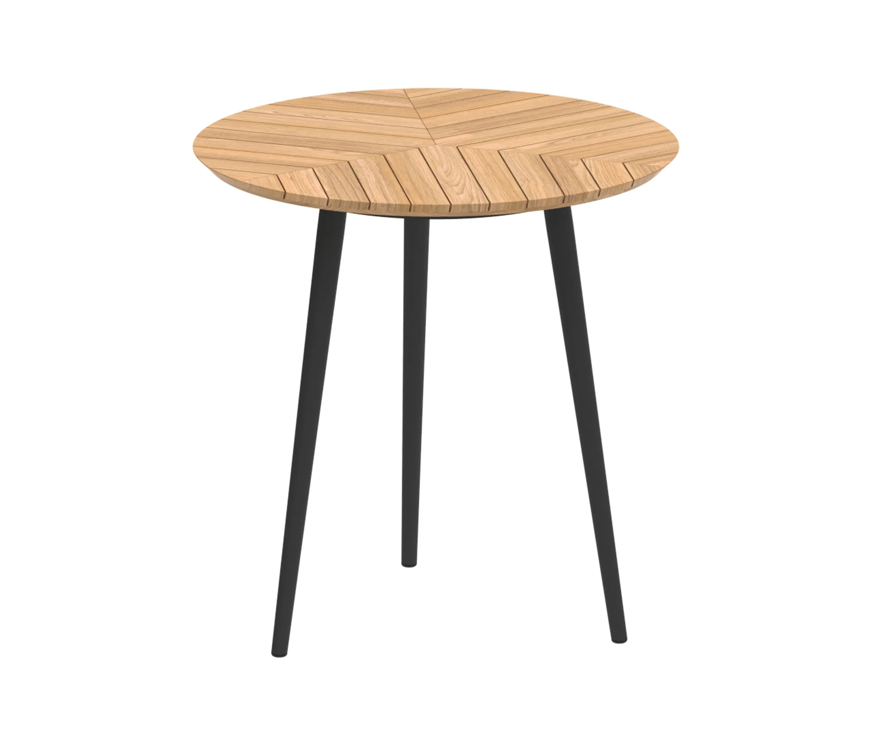 Royal Botania - Styletto round table 90 counter height teak top