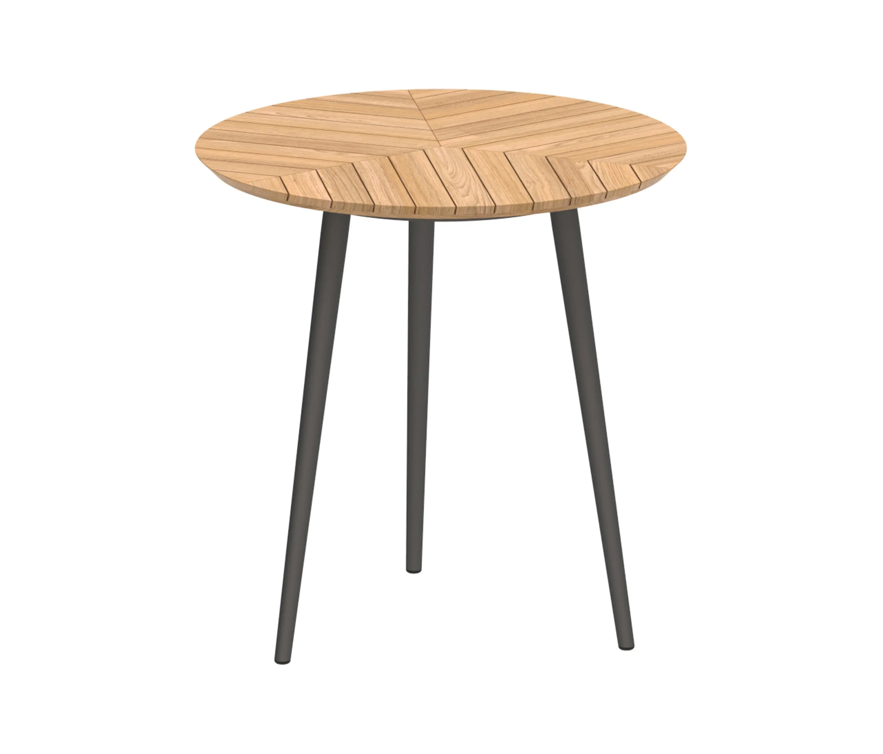 Royal Botania - Styletto round table 90 counter height teak top