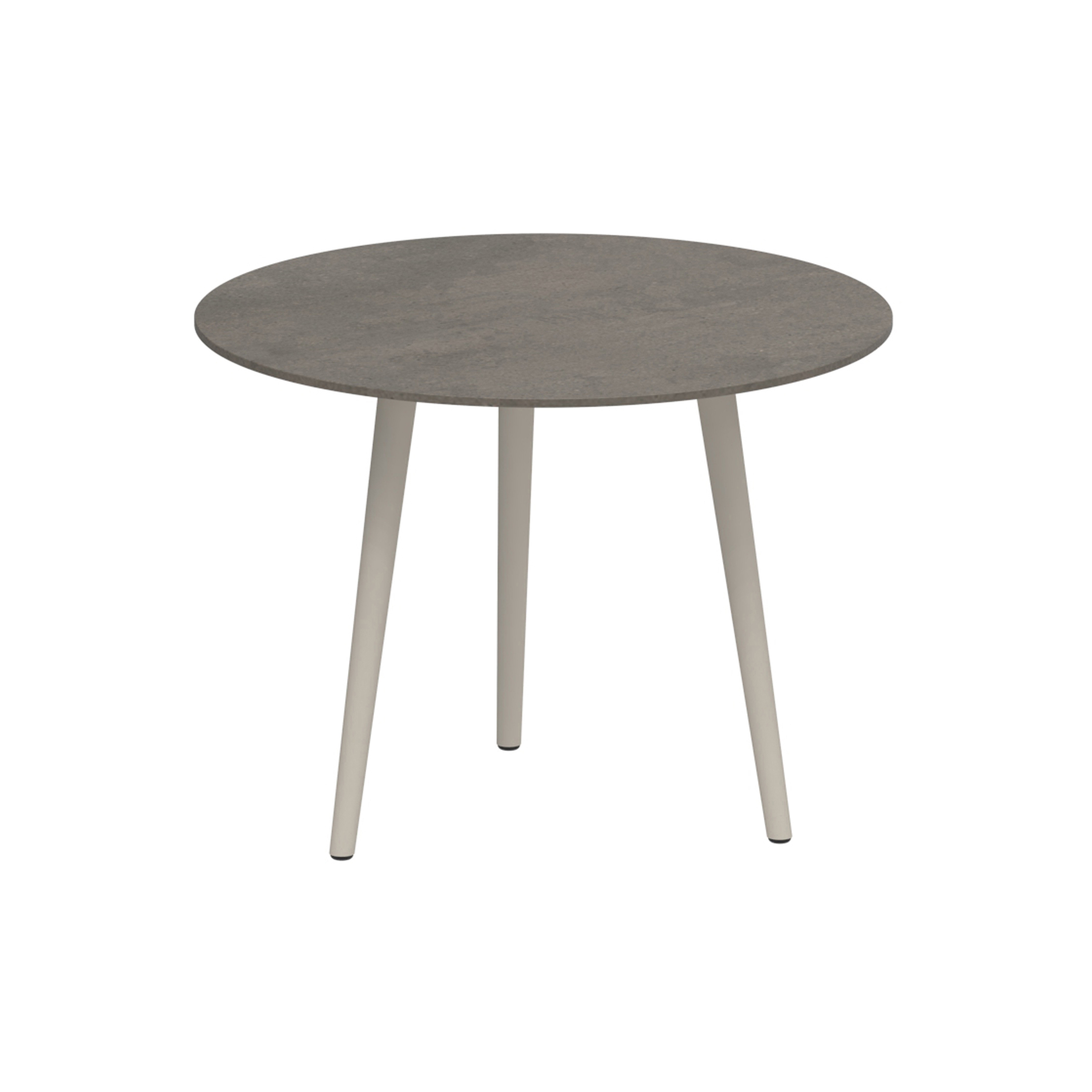Display product Styletto round table 90 low dining from manufacturer Royal Botania