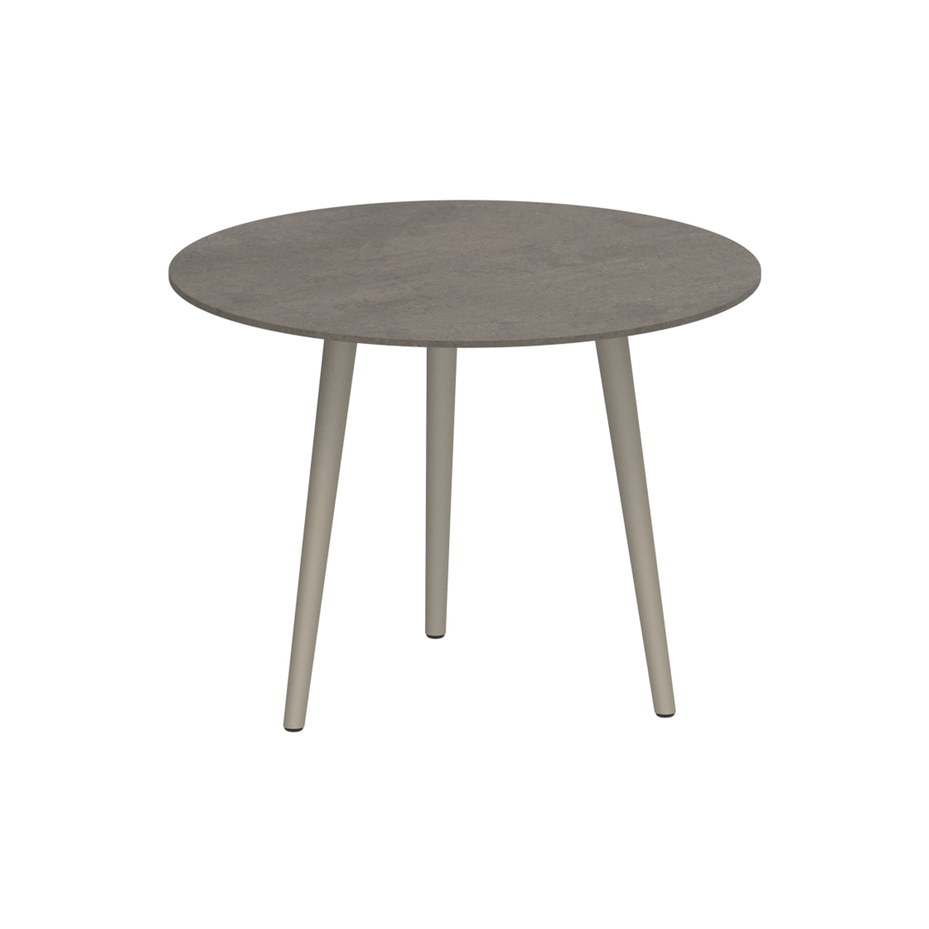 Display product Styletto round table 90 low dining from manufacturer Royal Botania