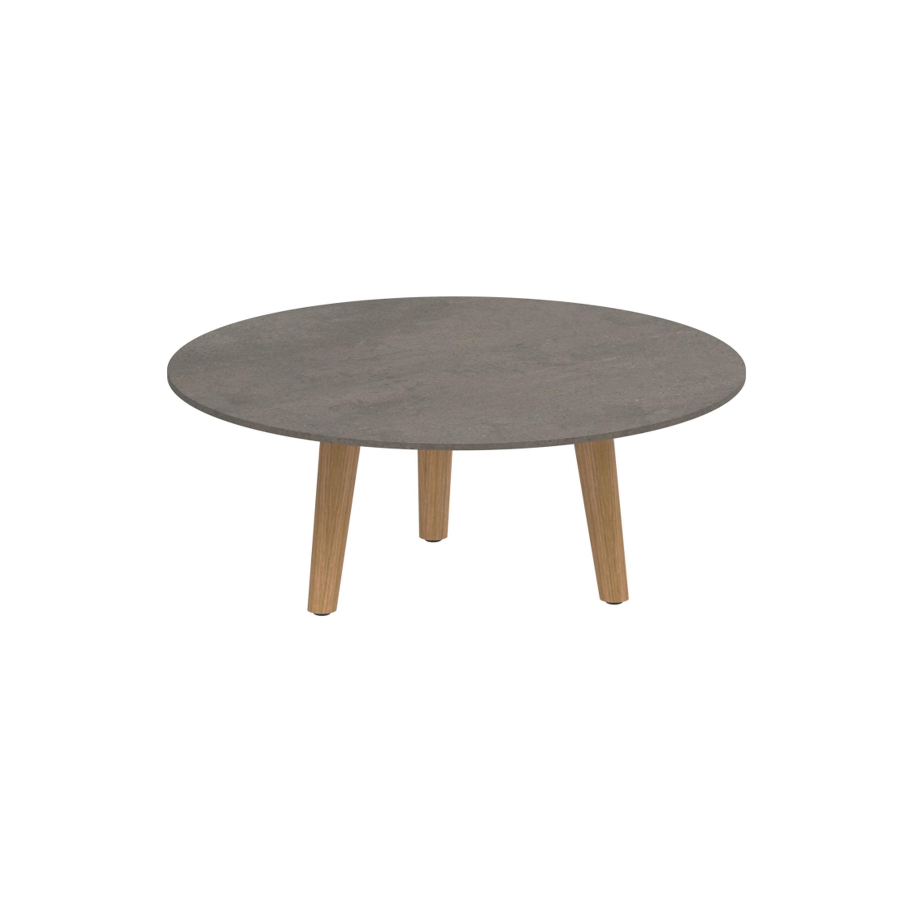 Produkt Styletto round table 90 low lounge teak legs des Herstellers Royal Botania anzeigen