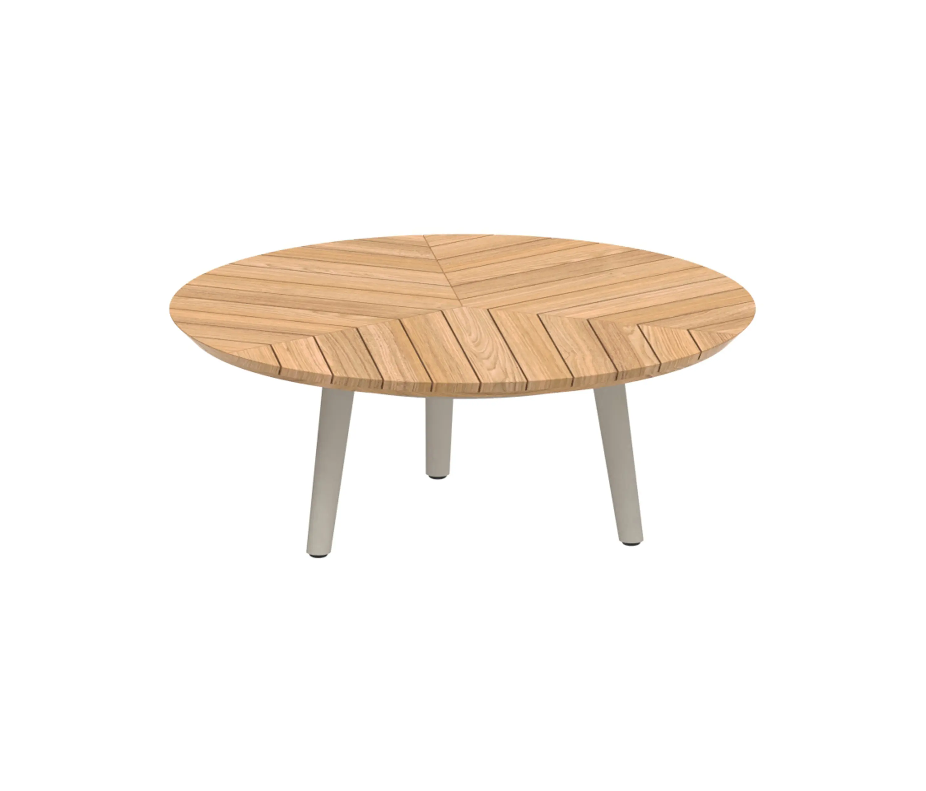 Royal Botania - Styletto round table 90 low lounge teak top