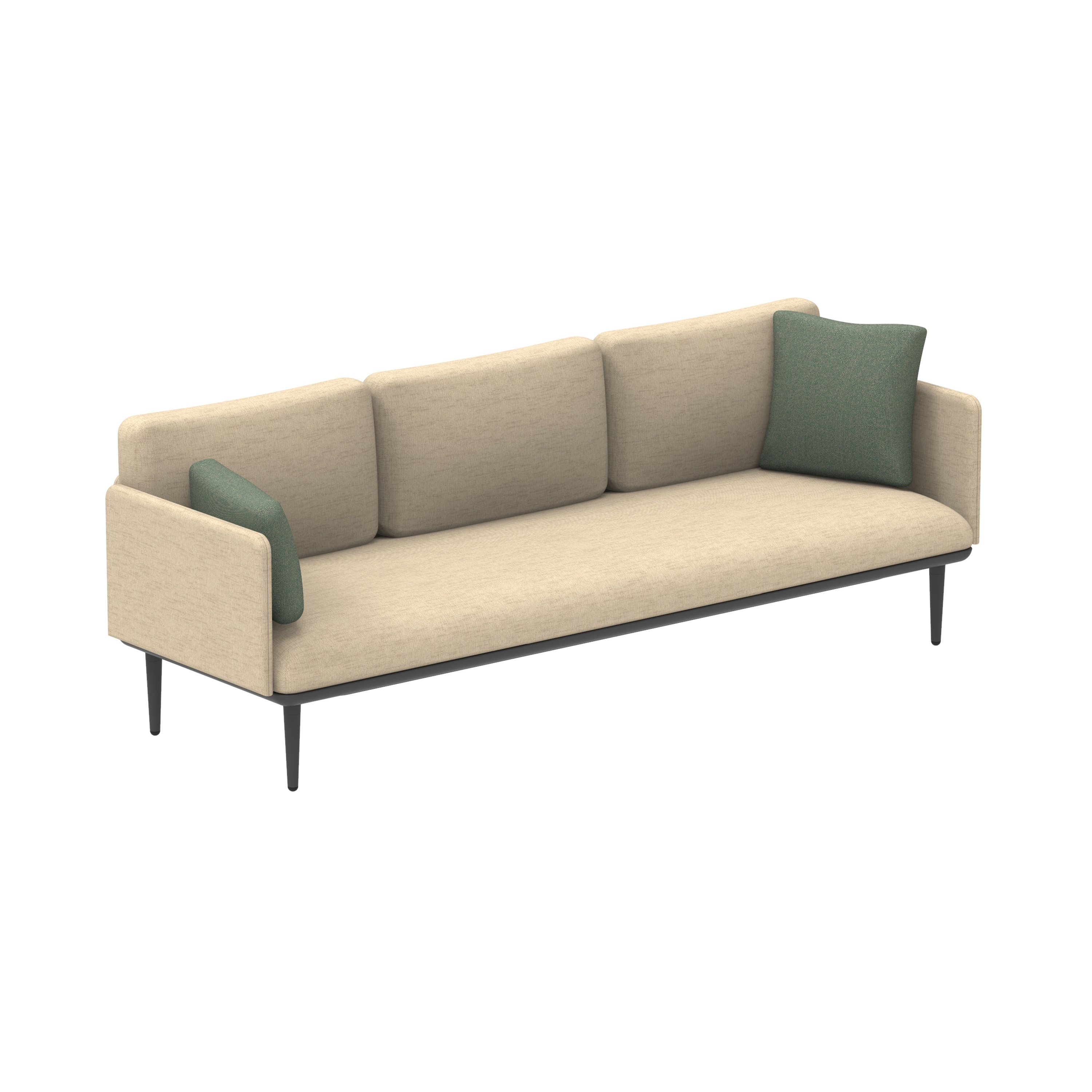 Styletto Lounge 210 banc accoudoirs gauche et droite