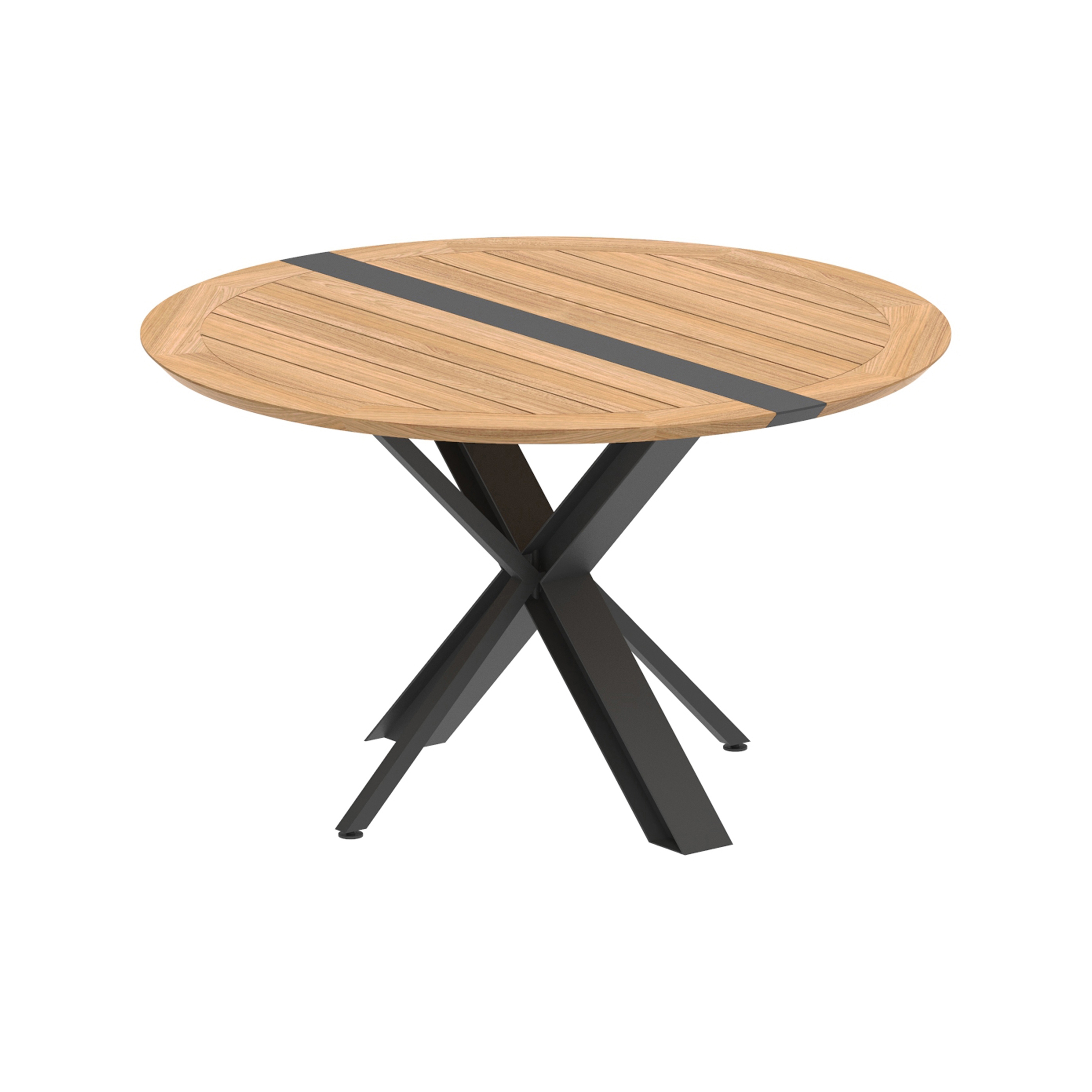 Display product Traverse foldable table 130cm round from manufacturer Royal Botania