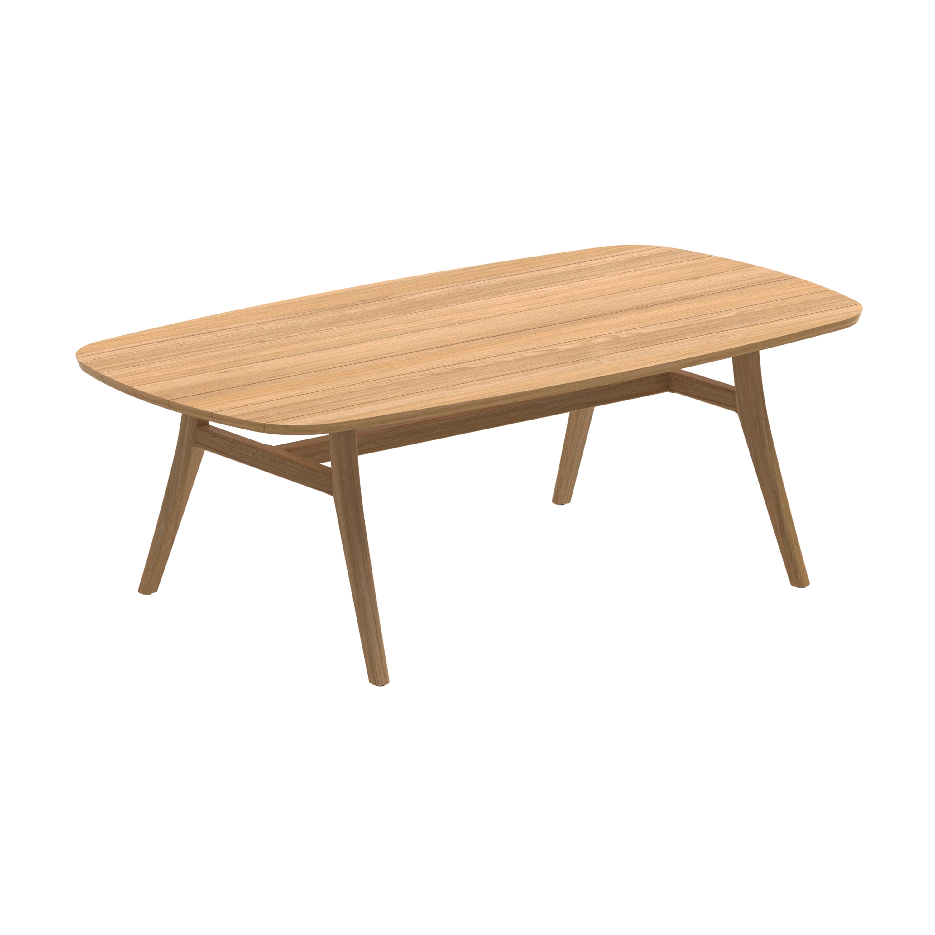 Afficher le produit Zidiz table 220x120cm aluminium ou teak & plateau en teck du fabricant Royal Botania