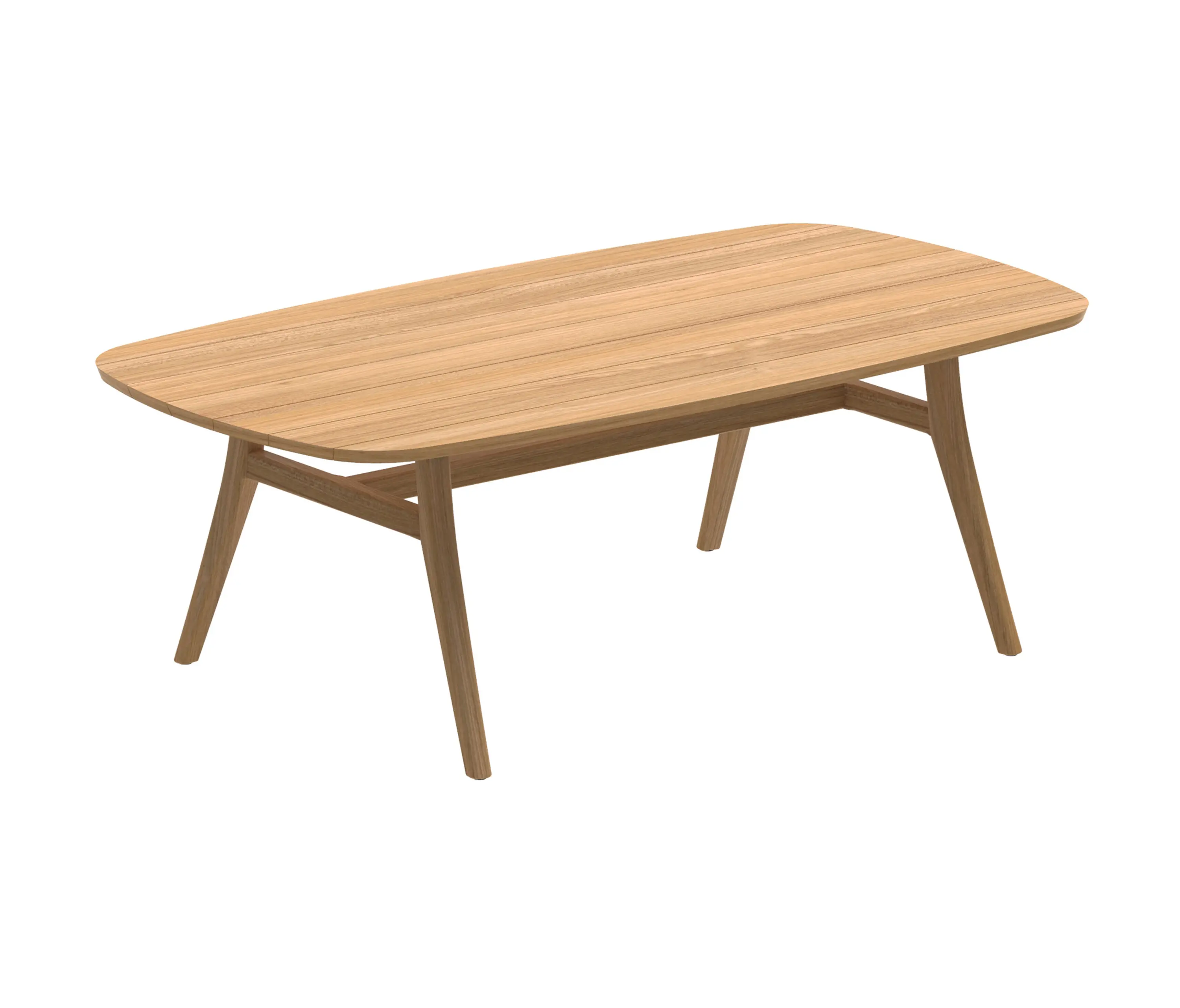 Royal Botania - Zidiz Tisch 220x120cm coated aluminium oder Teakholz & Teakholz Tischplatte