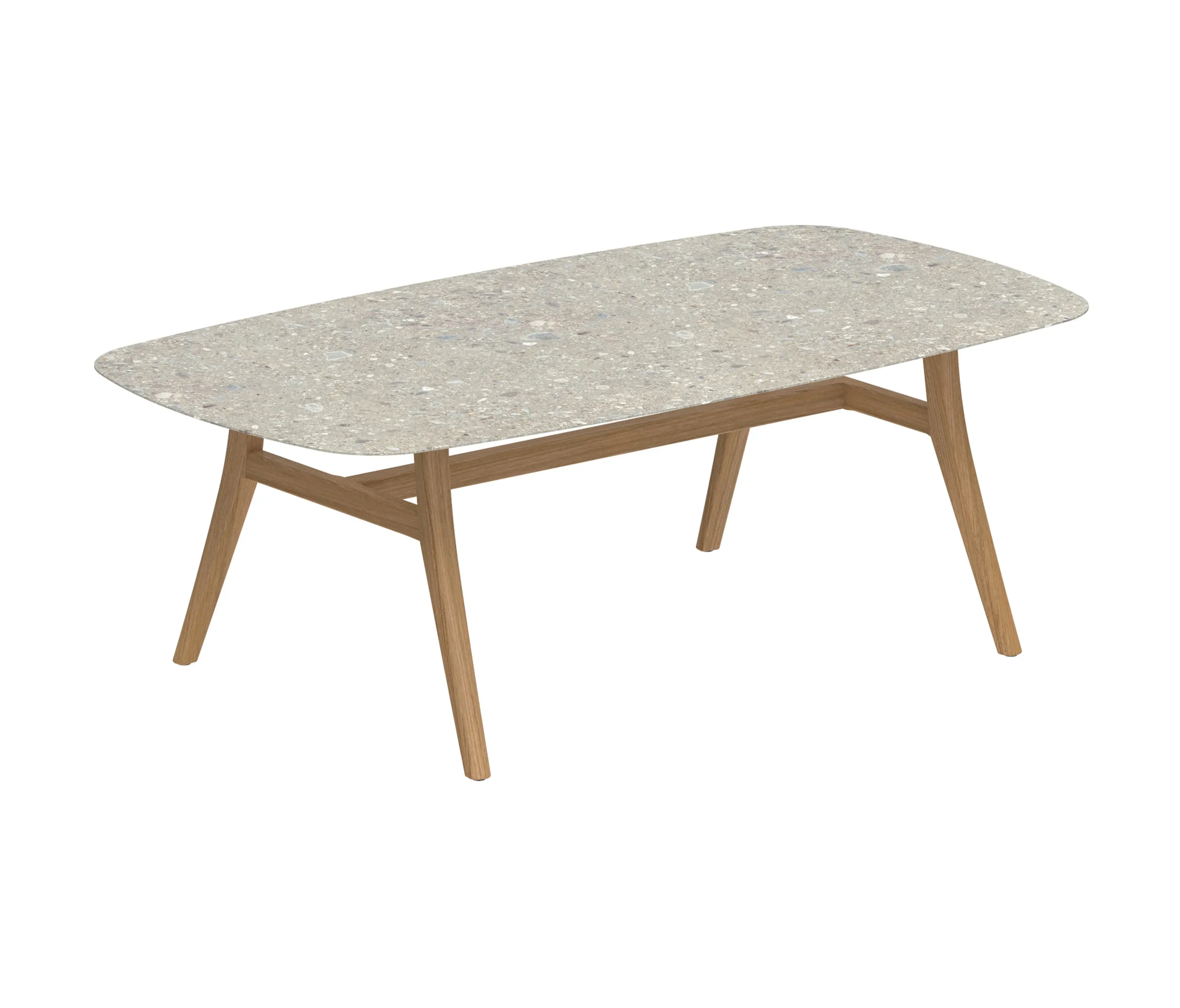 Royal Botania - Zidiz Tisch 220x120cm coated aluminium oder Teakholz & keramik platte