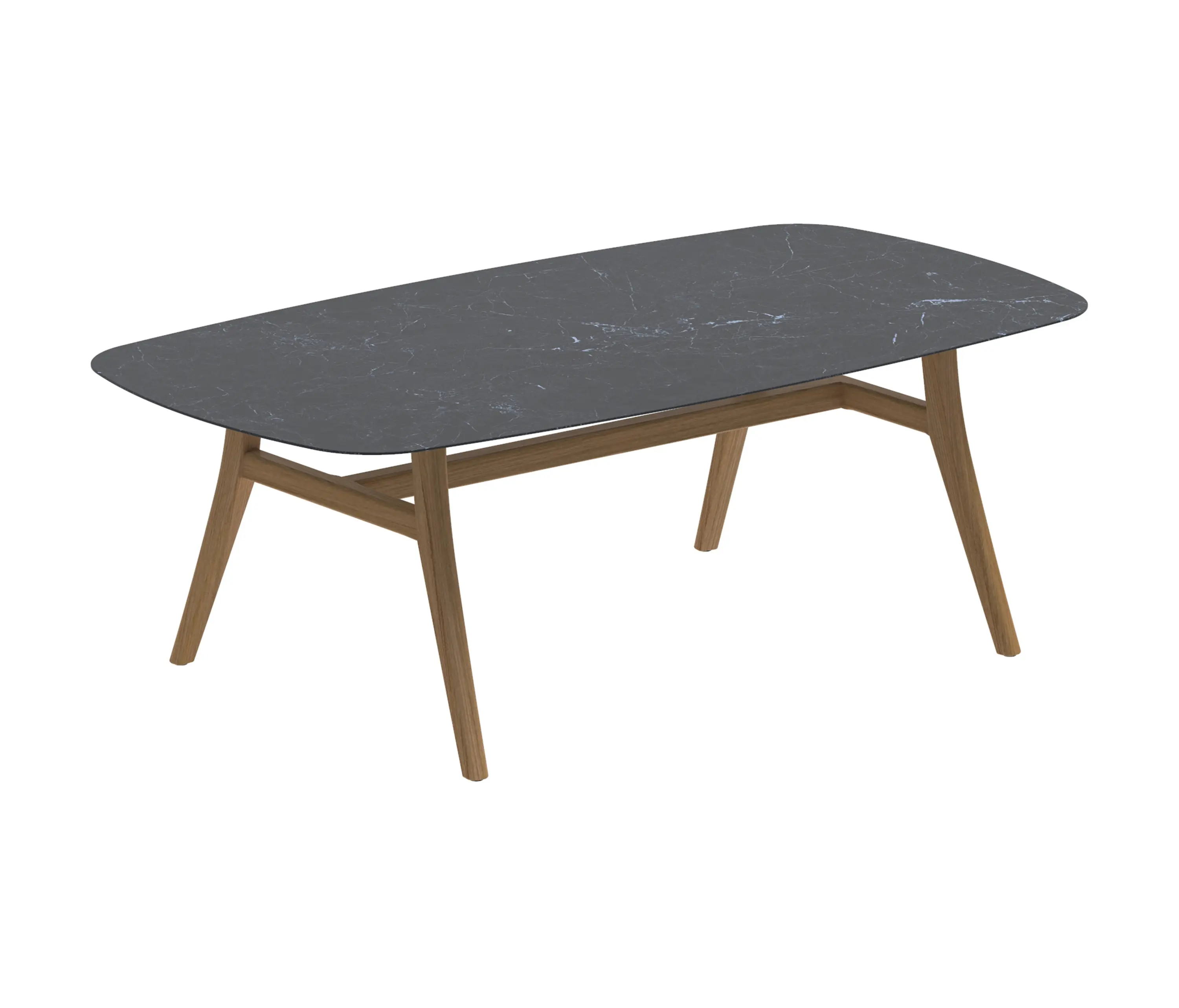 Royal Botania - Zidiz table 220x120cm coated aluminium or teak & ceramic top