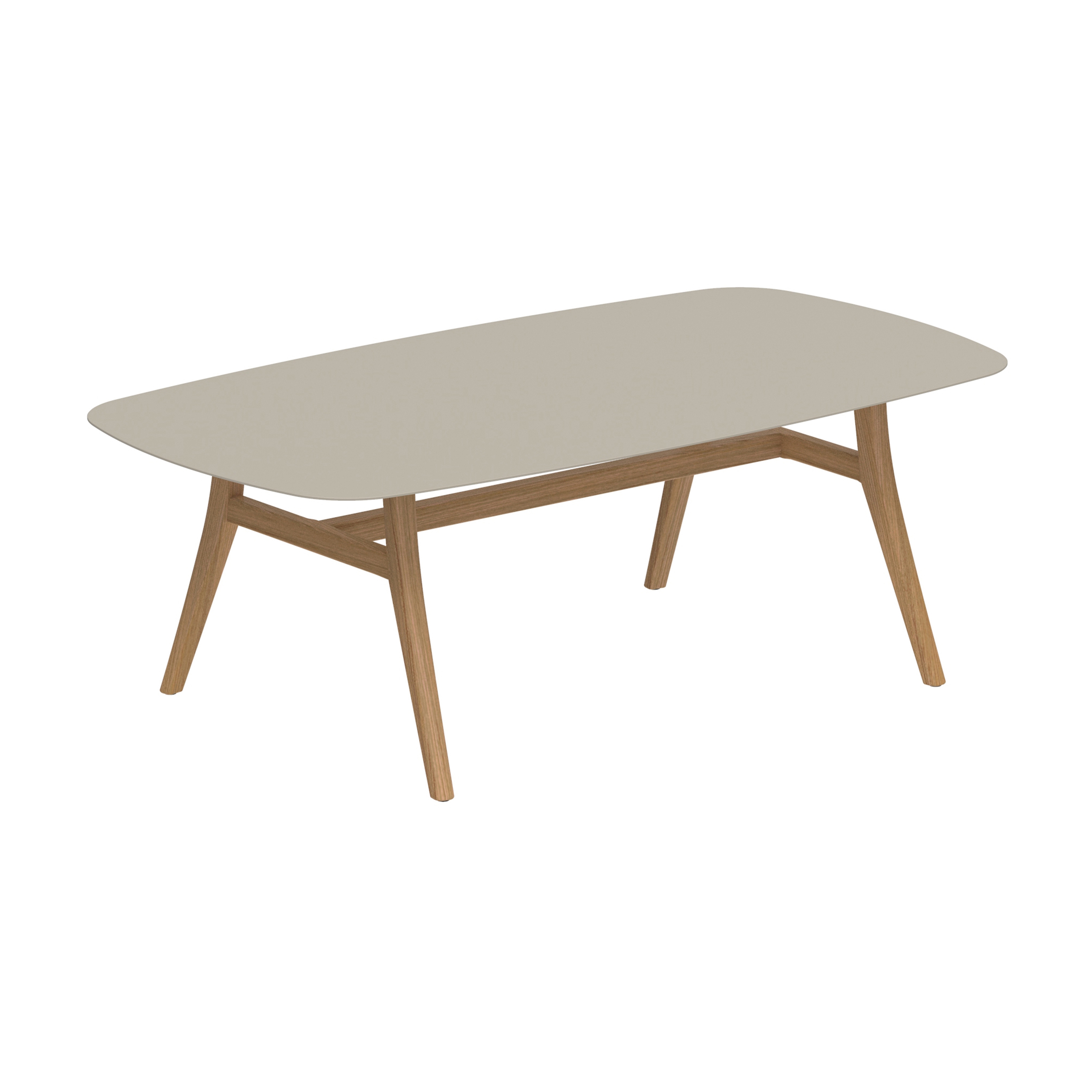 Zidiz table 220x120cm aluminium ou teck & plateau en céramique