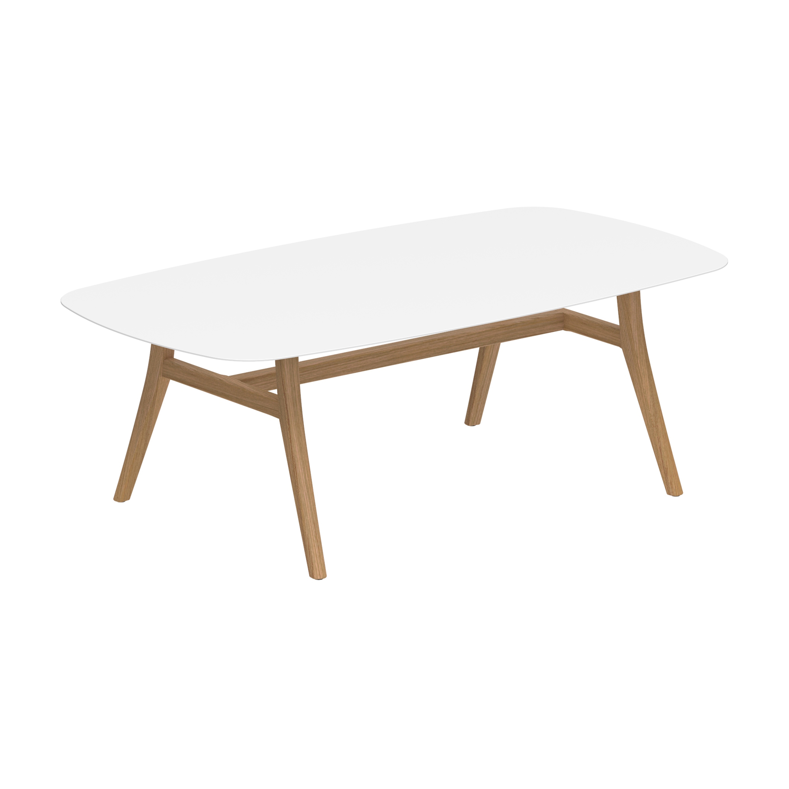 Zidiz table 220x120cm aluminium ou teck & plateau en céramique