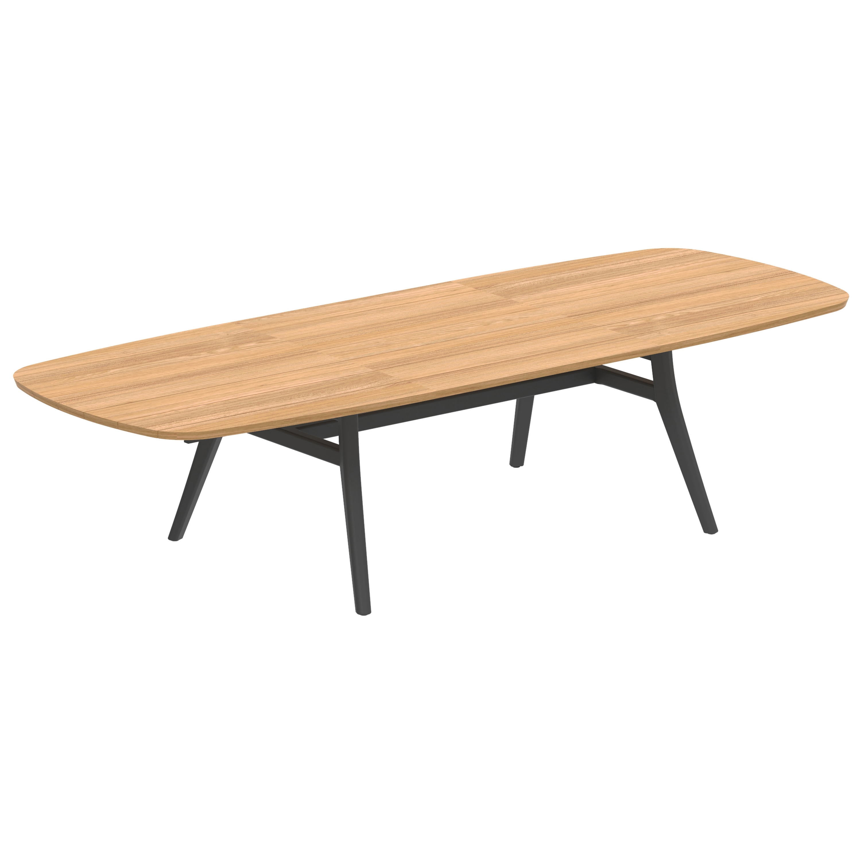 Zidiz extendable table 220-320x120cm teak & teak top