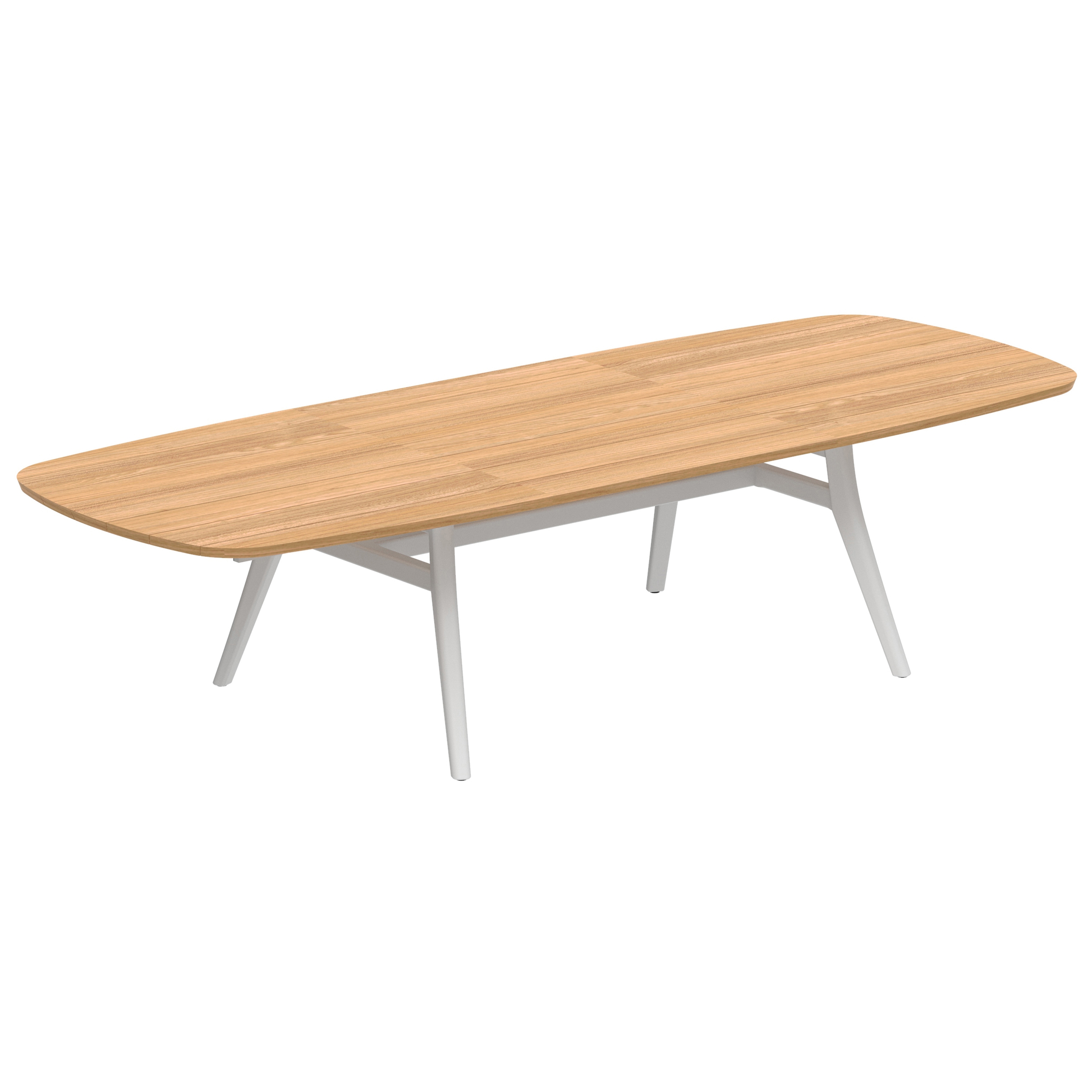 Table extensible Zidiz 220-320x120cm teck & plateau teck