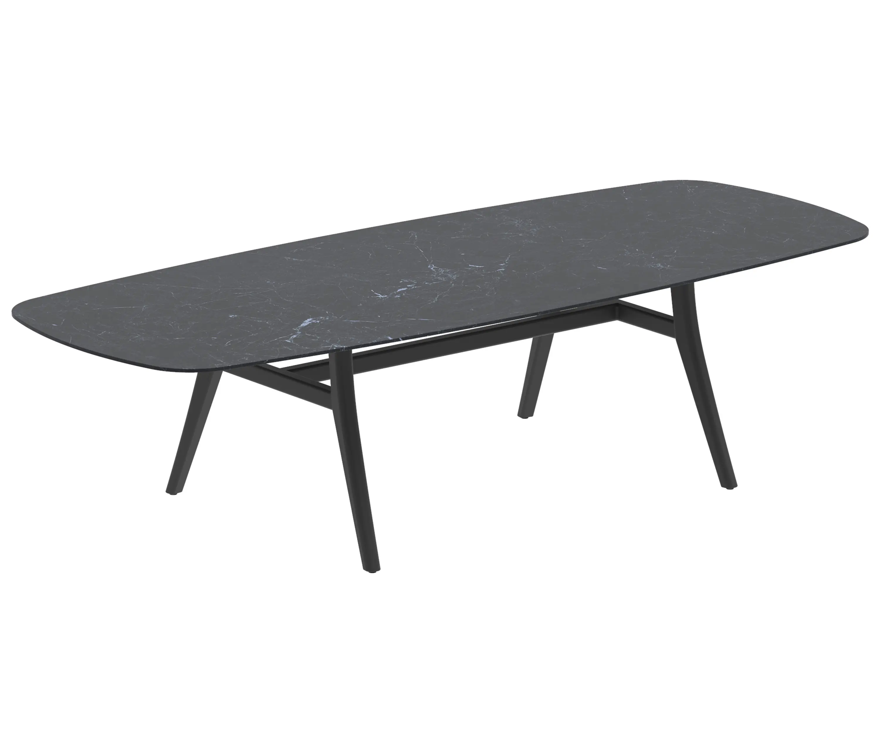 Royal Botania - Zidiz table 320x140cm ellipse coated aluminium or teak & ceram top