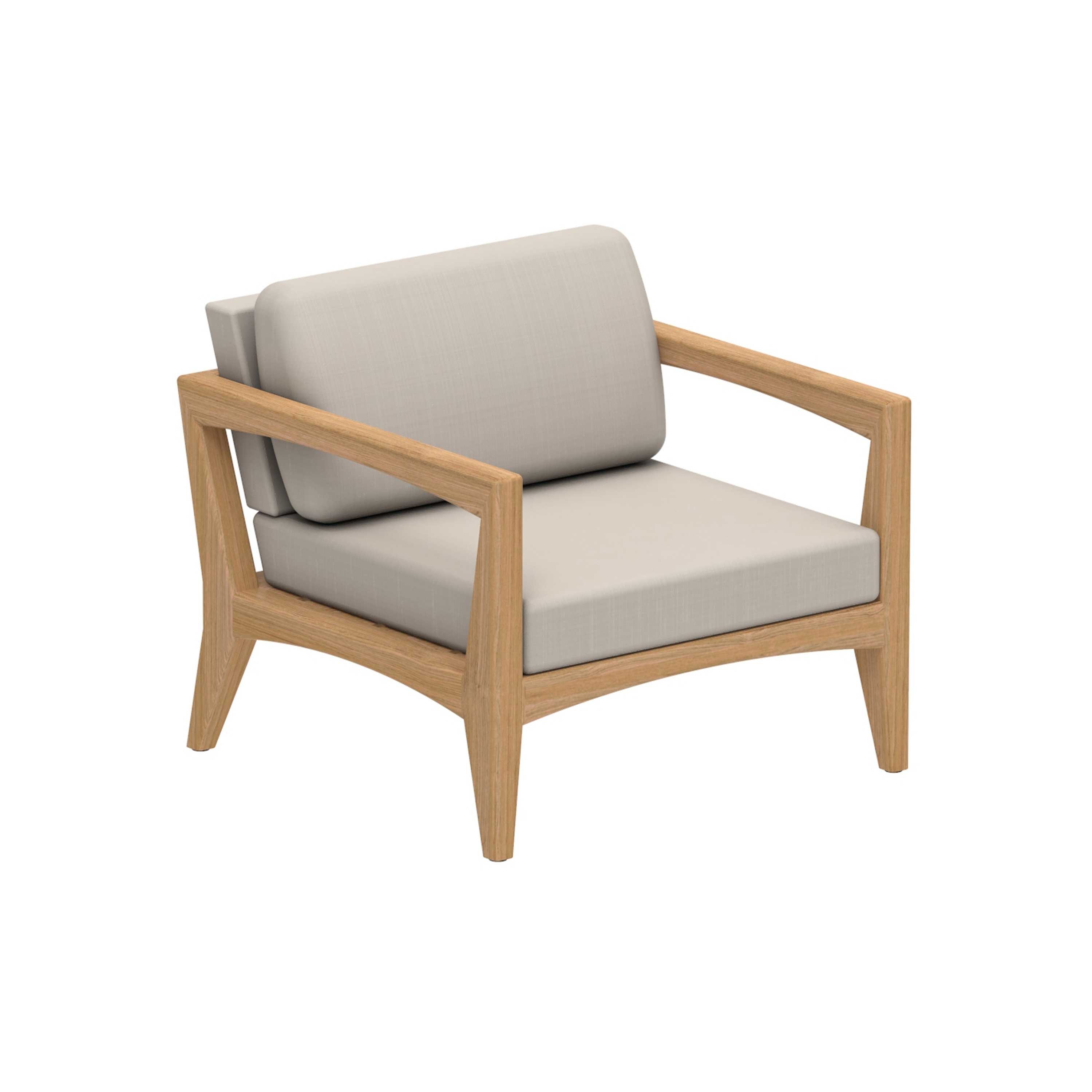 Display product Zenhit Lounge one seater teak from manufacturer Royal Botania