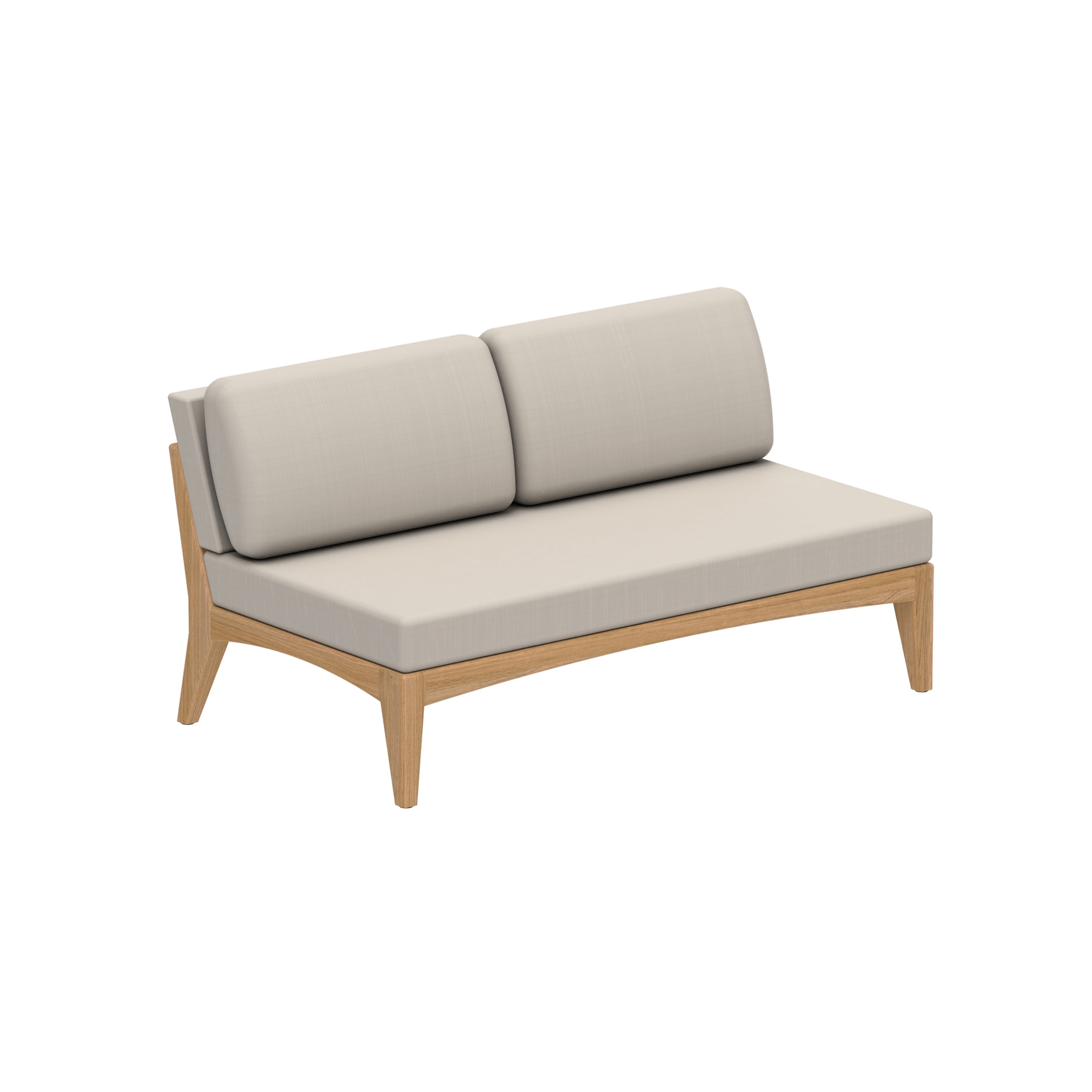 Display product Zenhit Lounge two seater without armrests teak from manufacturer Royal Botania