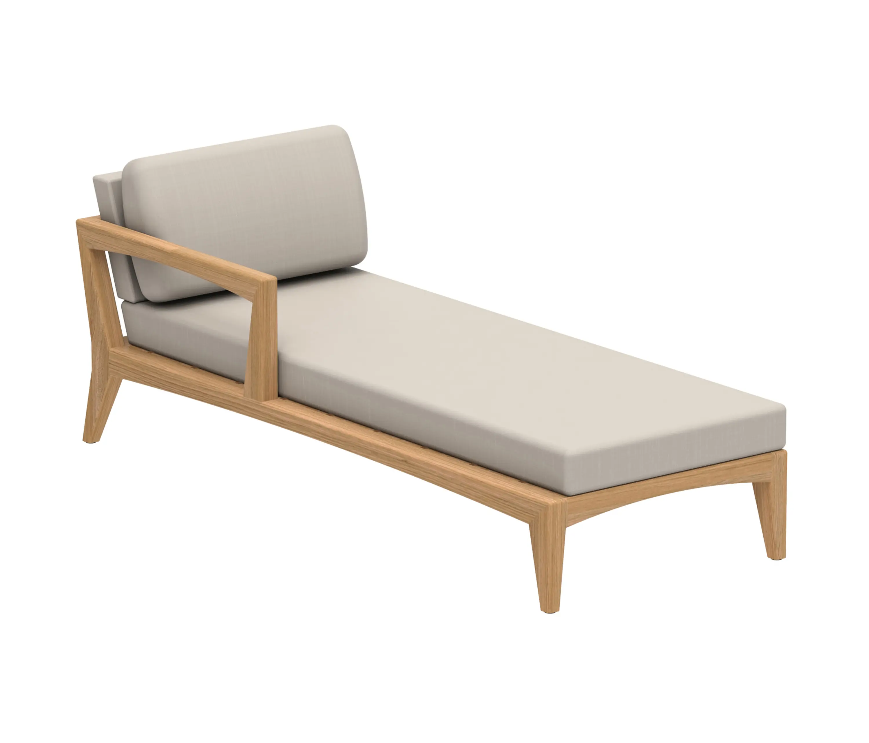 Royal Botania - Zenhit Lounge daybed right armrest teak
