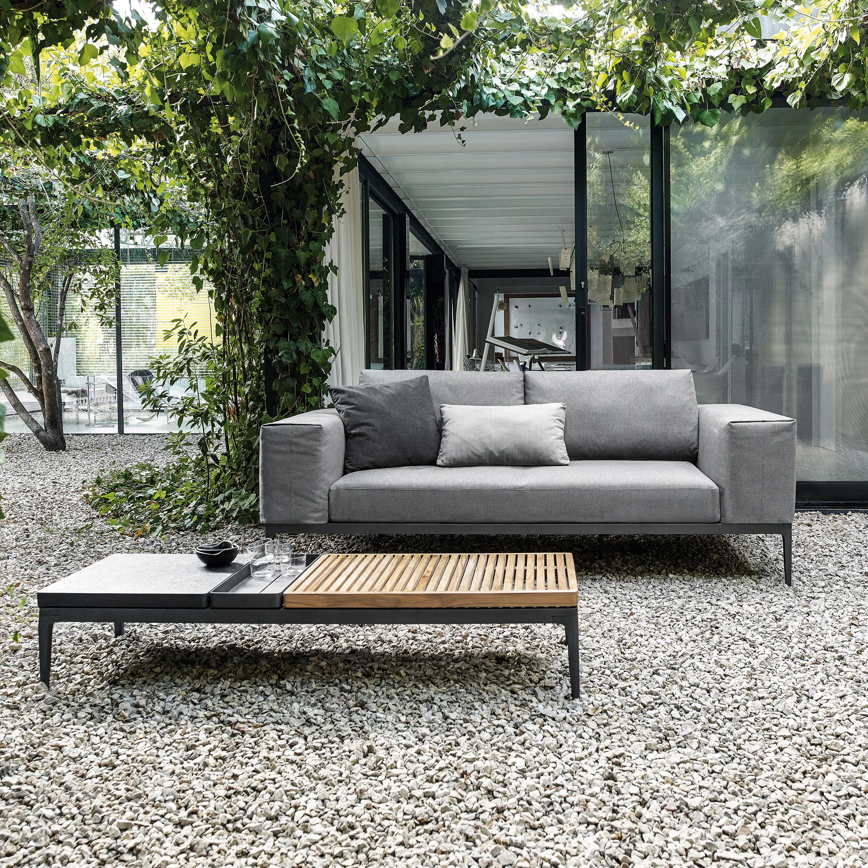 Gloster Furniture GmbH - Grid Left / Right End Table Unit