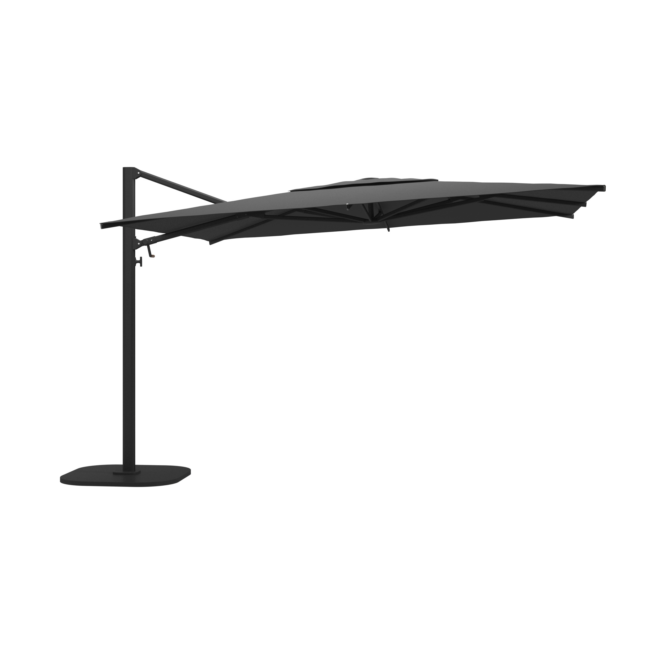 Halo Large Square Cantilever Parasol Meteor
