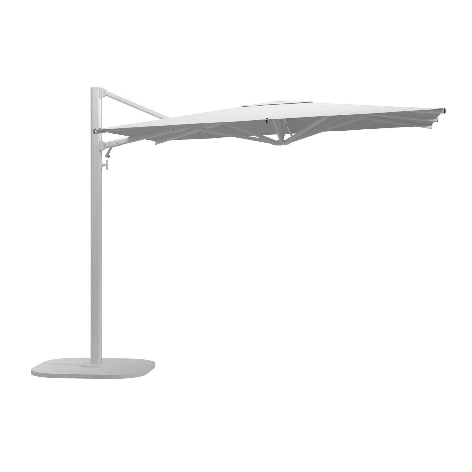 Halo Small Square Cantilever Parasol White