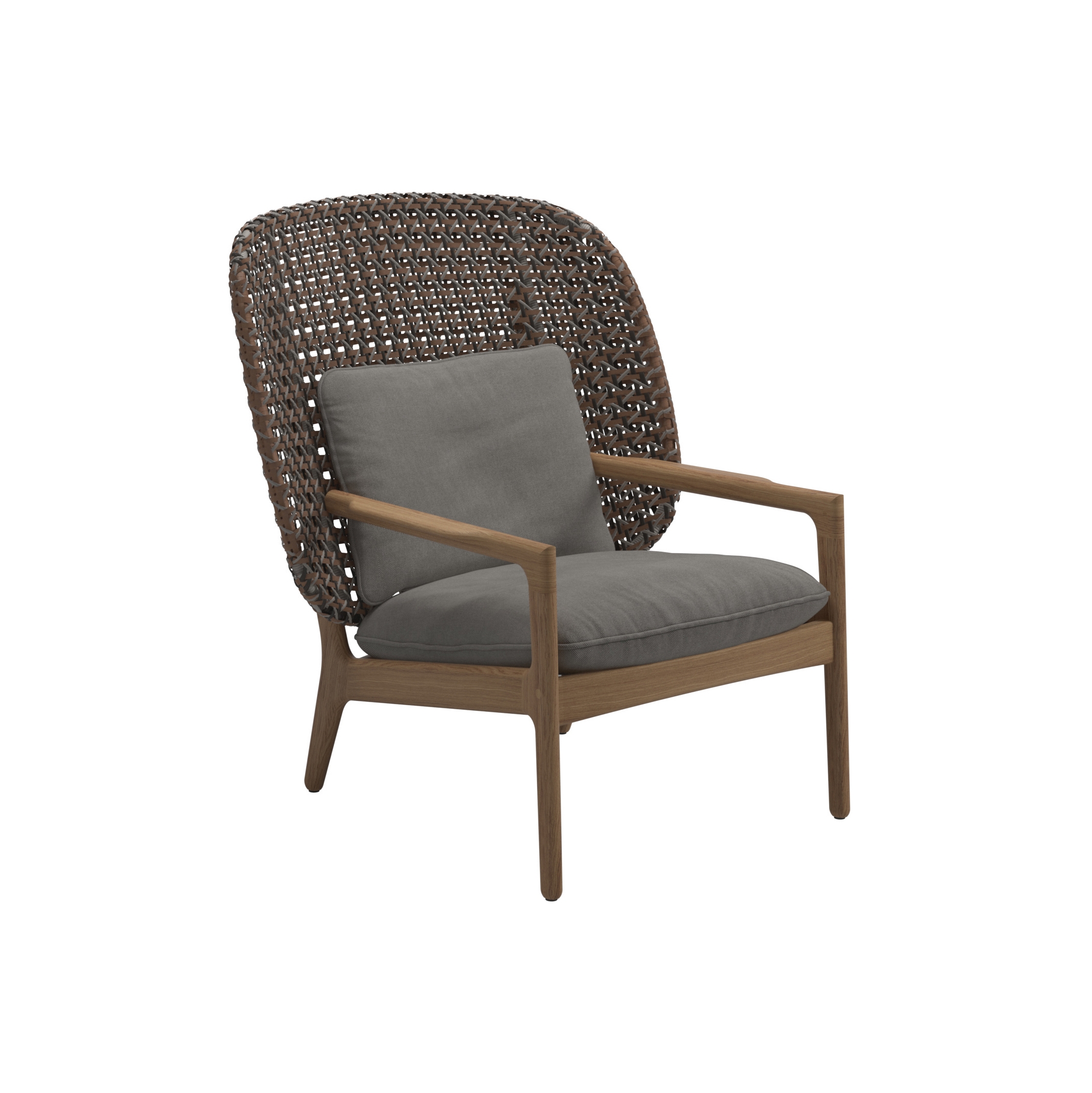 Kay High Back Lounge Chair Brindle