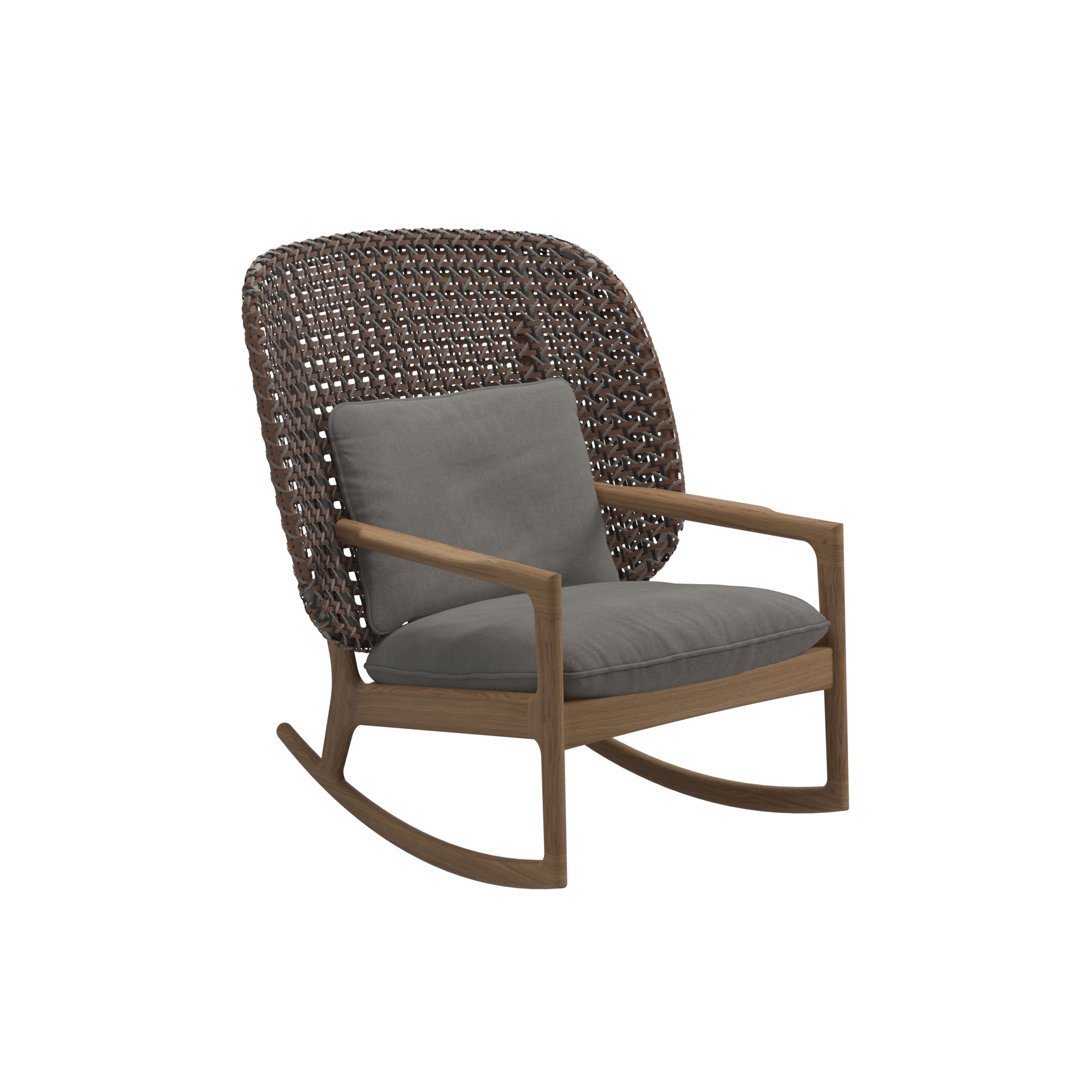 Kay High Back Rocking Chair Brindle