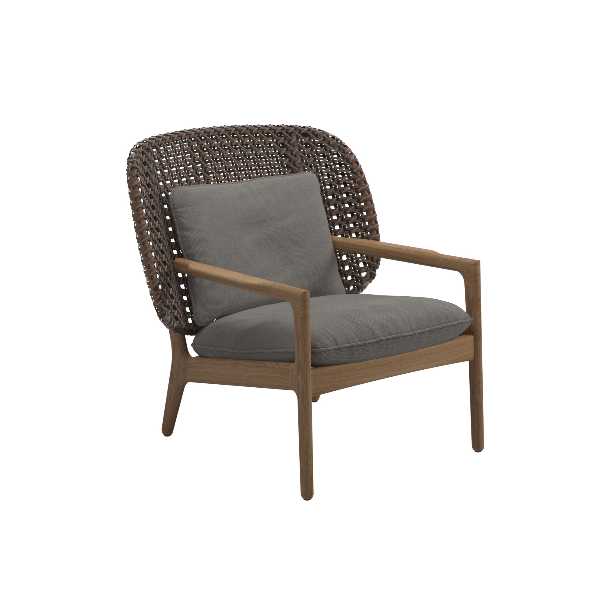 Mostra il prodotto Kay Low Back Lounge Chair Brindle del produttore Gloster Furniture GmbH