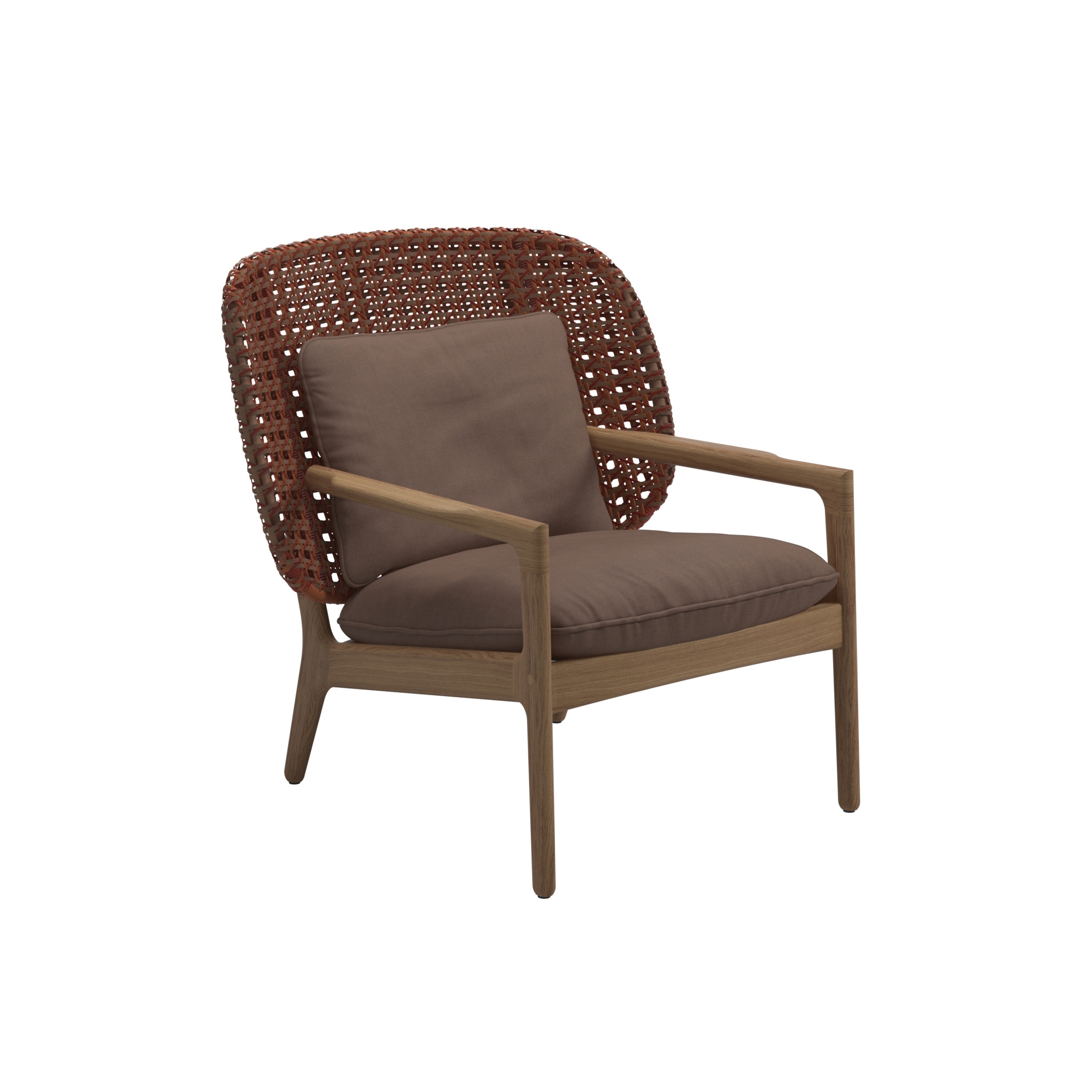 Kay Low Back Lounge Chair Copper