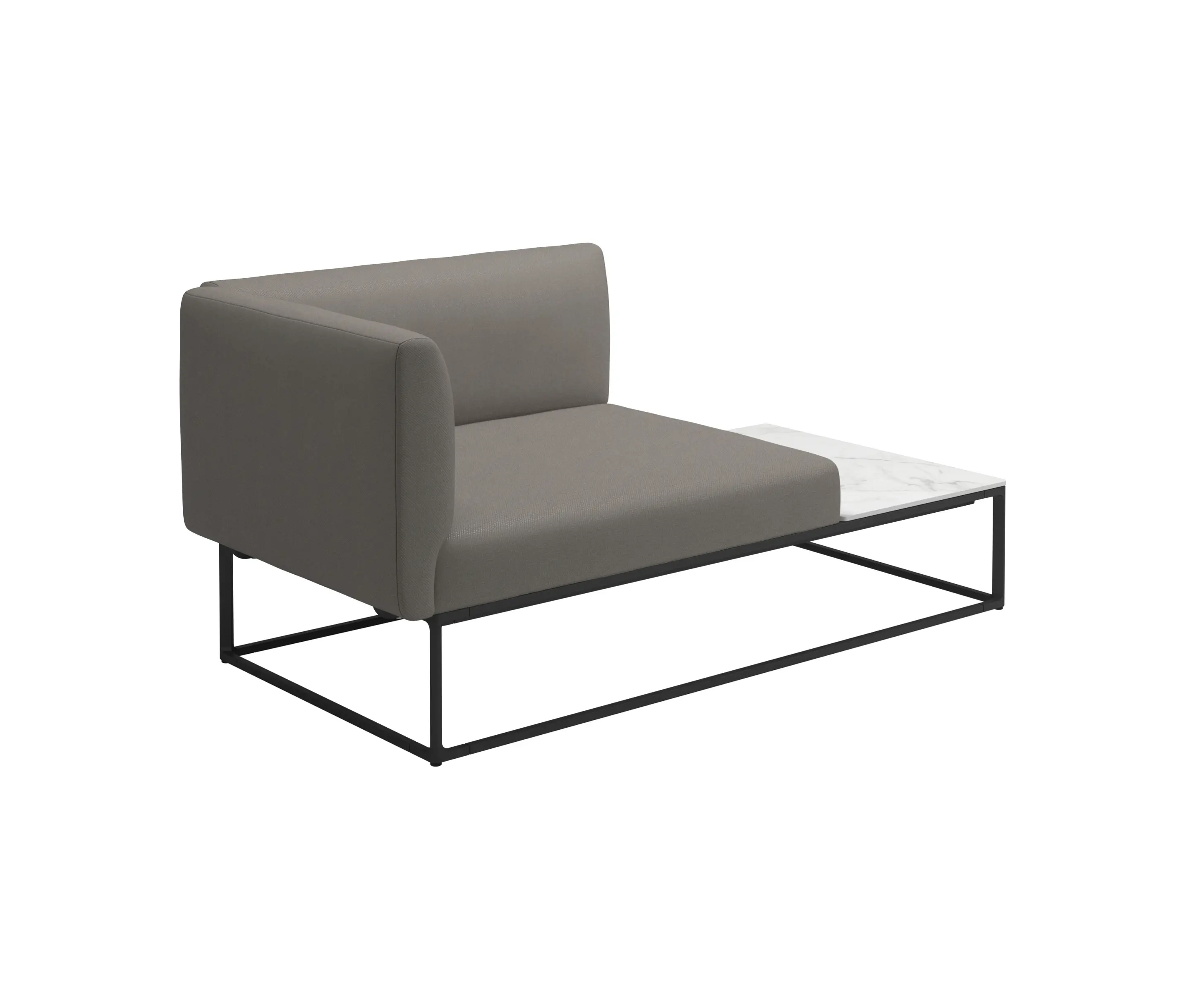 Gloster Furniture GmbH - Maya Left Bianco Ceramic End Table Unit Meteor Dot Nimbus