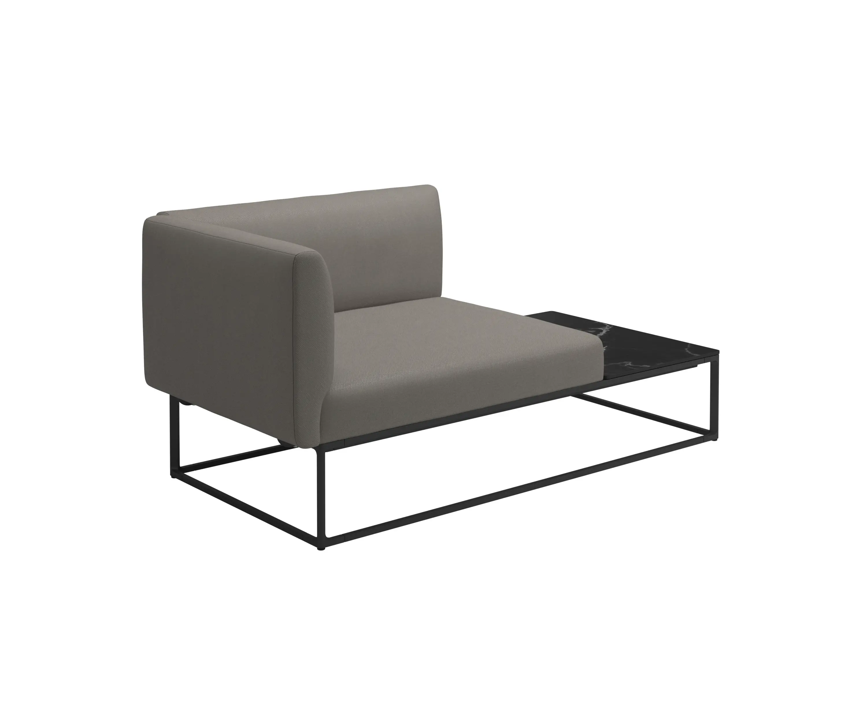 Gloster Furniture GmbH - Maya Left Nero Ceramic End Table Unit Meteor Dot Nimbus