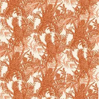 Timorous Beasties - PINEAPPLE TOILE WALLPAPER